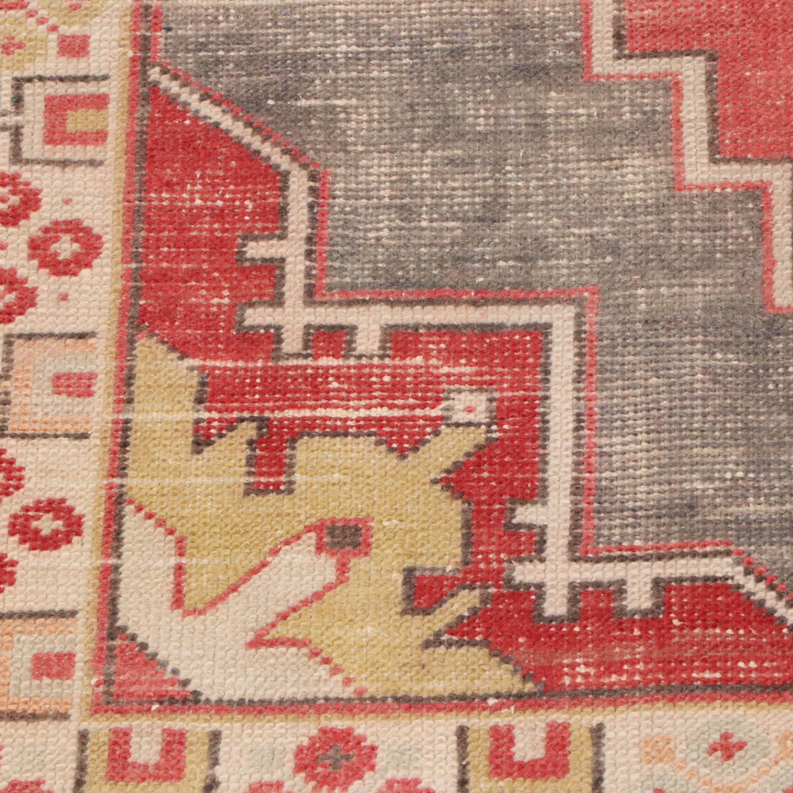 4'5 x 8'8 Hand-Knotted Turkish Oushak Area Rug