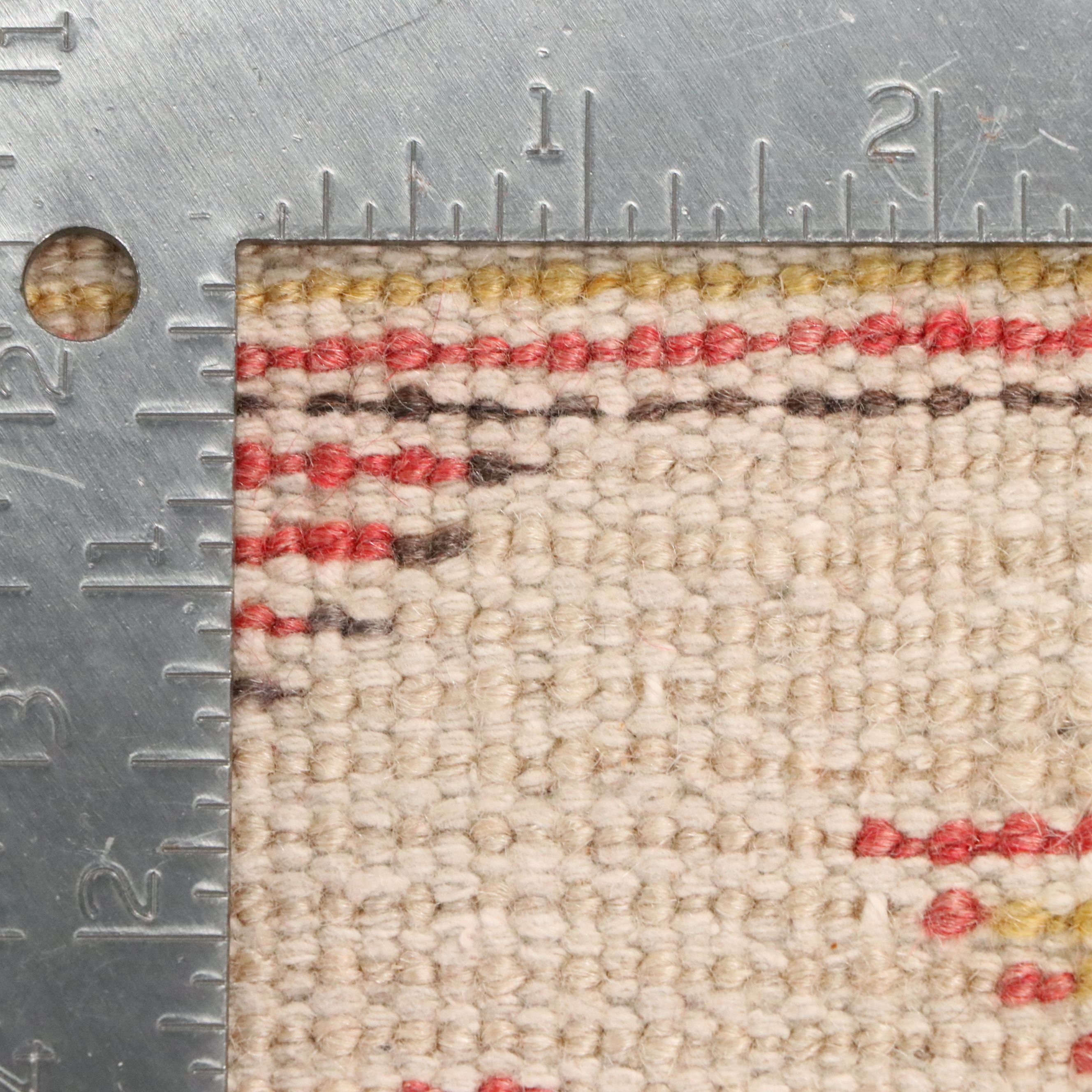 4'5 x 8'8 Hand-Knotted Turkish Oushak Area Rug