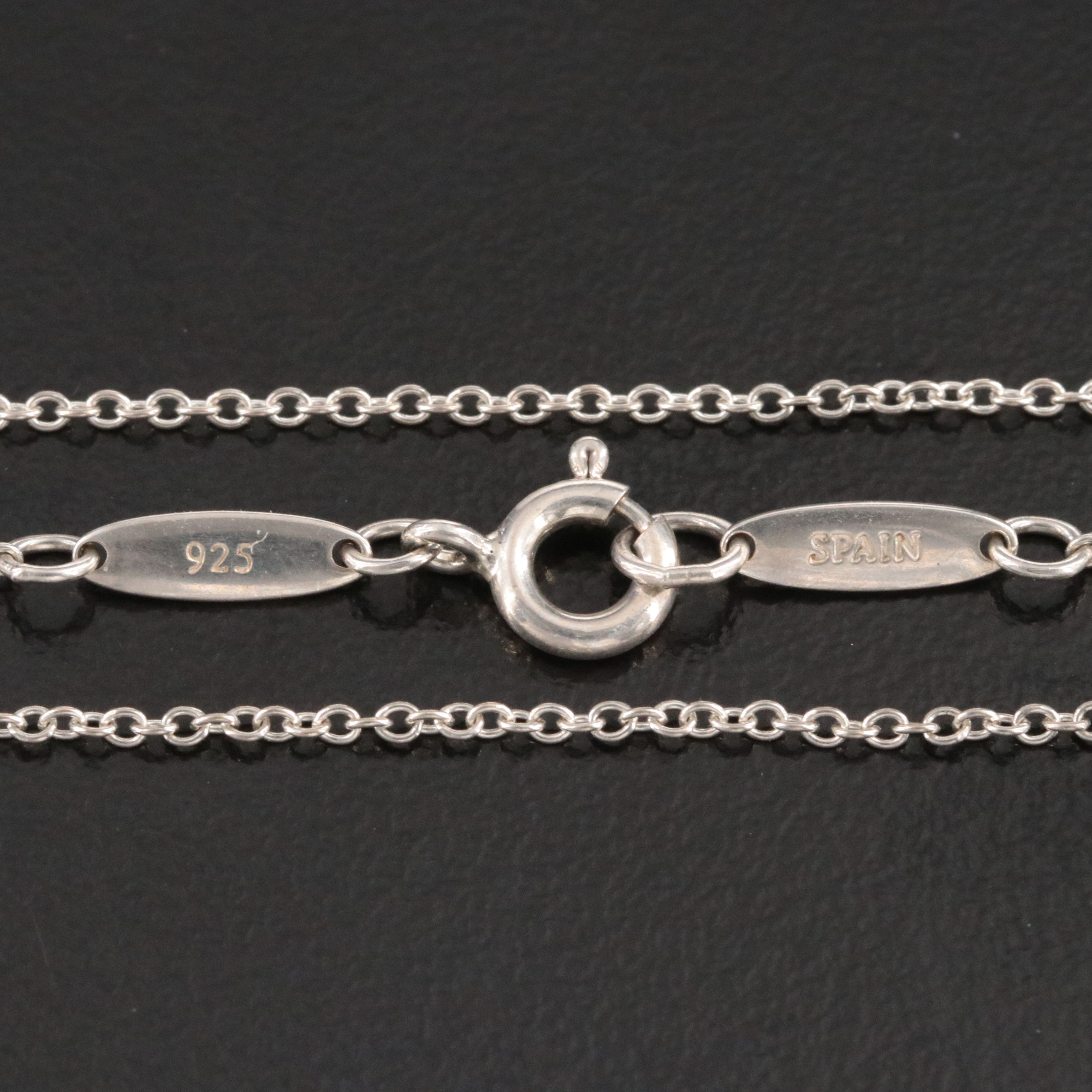 Elsa Peretti for Tiffany & Co. Open Heart Sterling Pendant Necklace