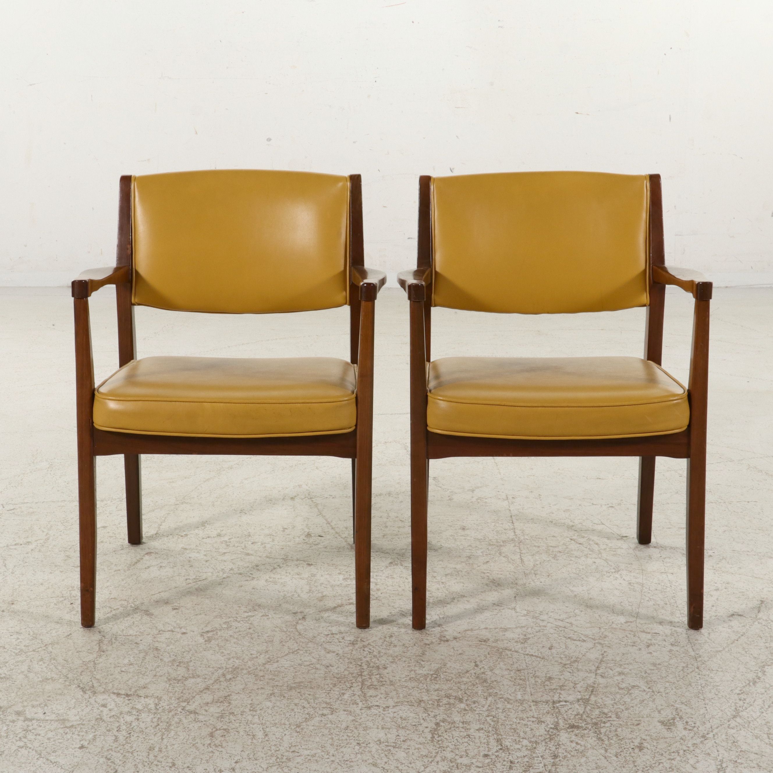 Pair of Boling Chair Co. Mid Century Modern Armchairs