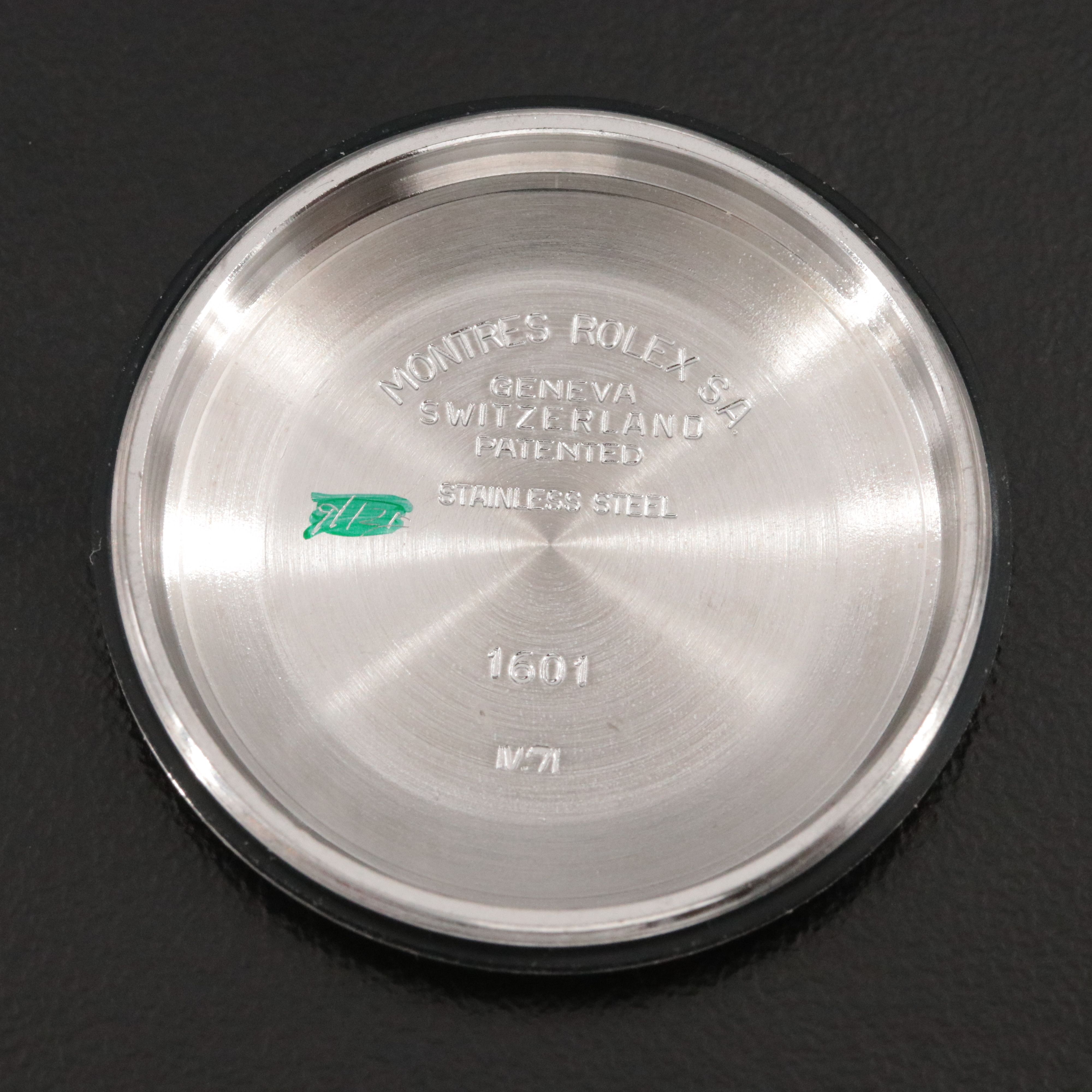 1971 Rolex Pie Pan Dial Datejust Ref. 1601 Custom Two Tone Jubilee Type Band