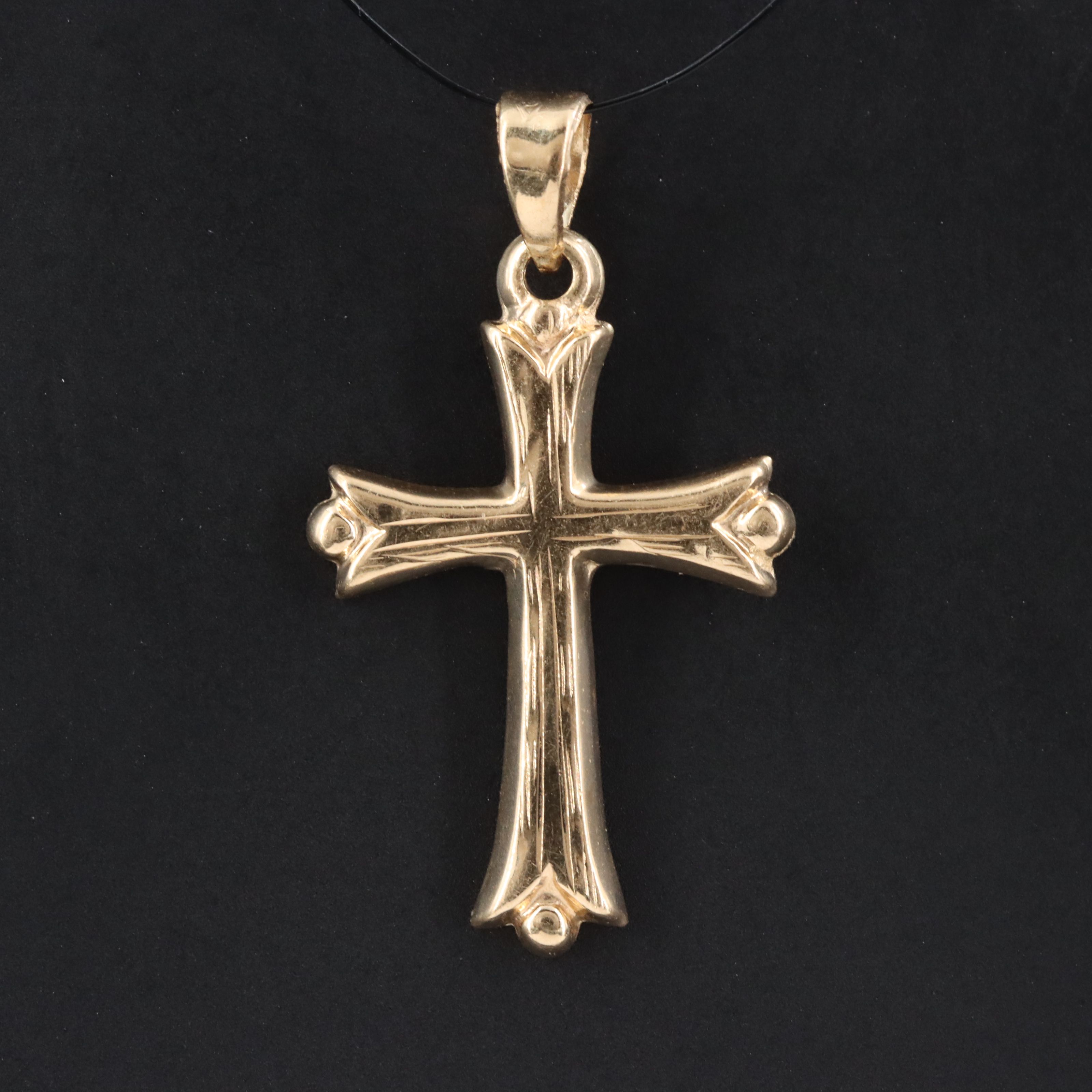 14K Cross Pendant