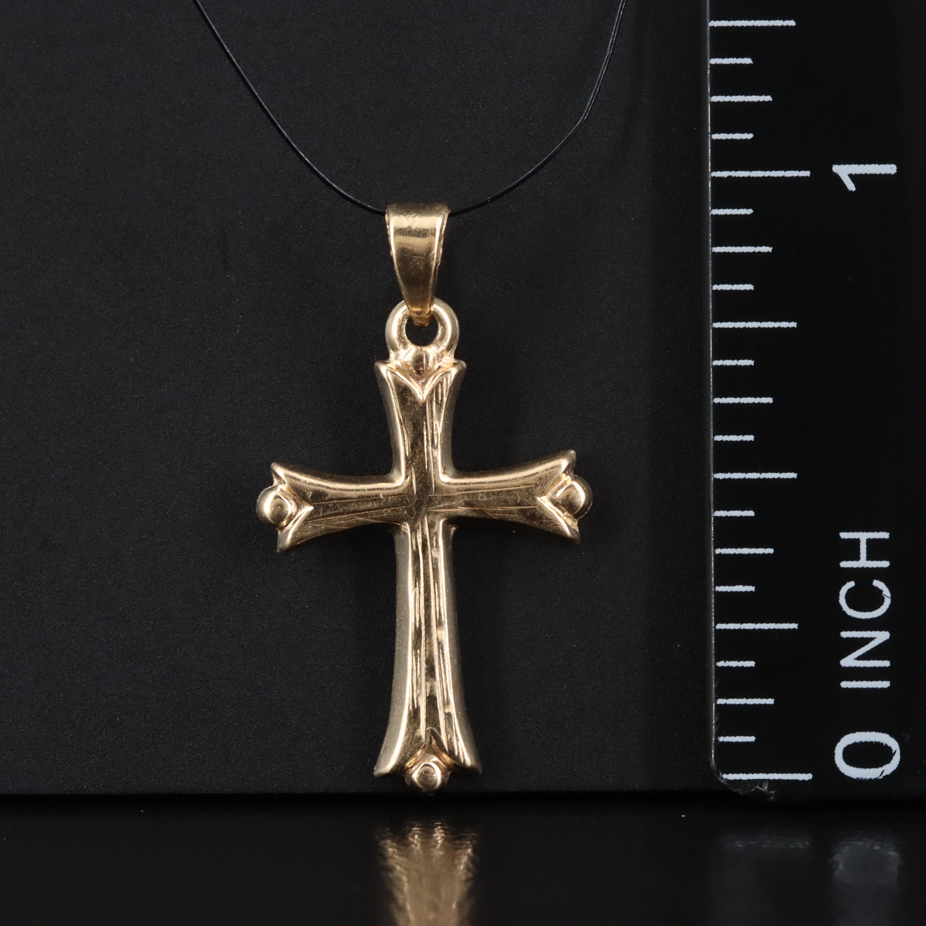 14K Cross Pendant