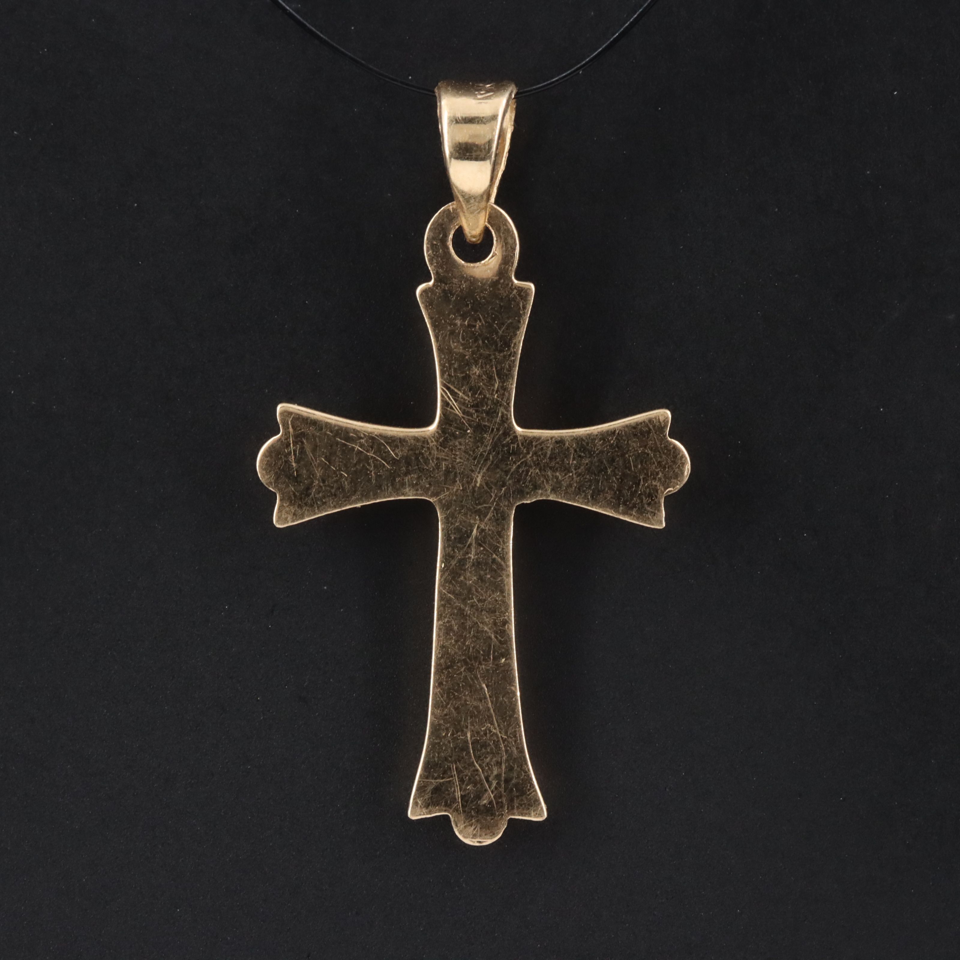 14K Cross Pendant