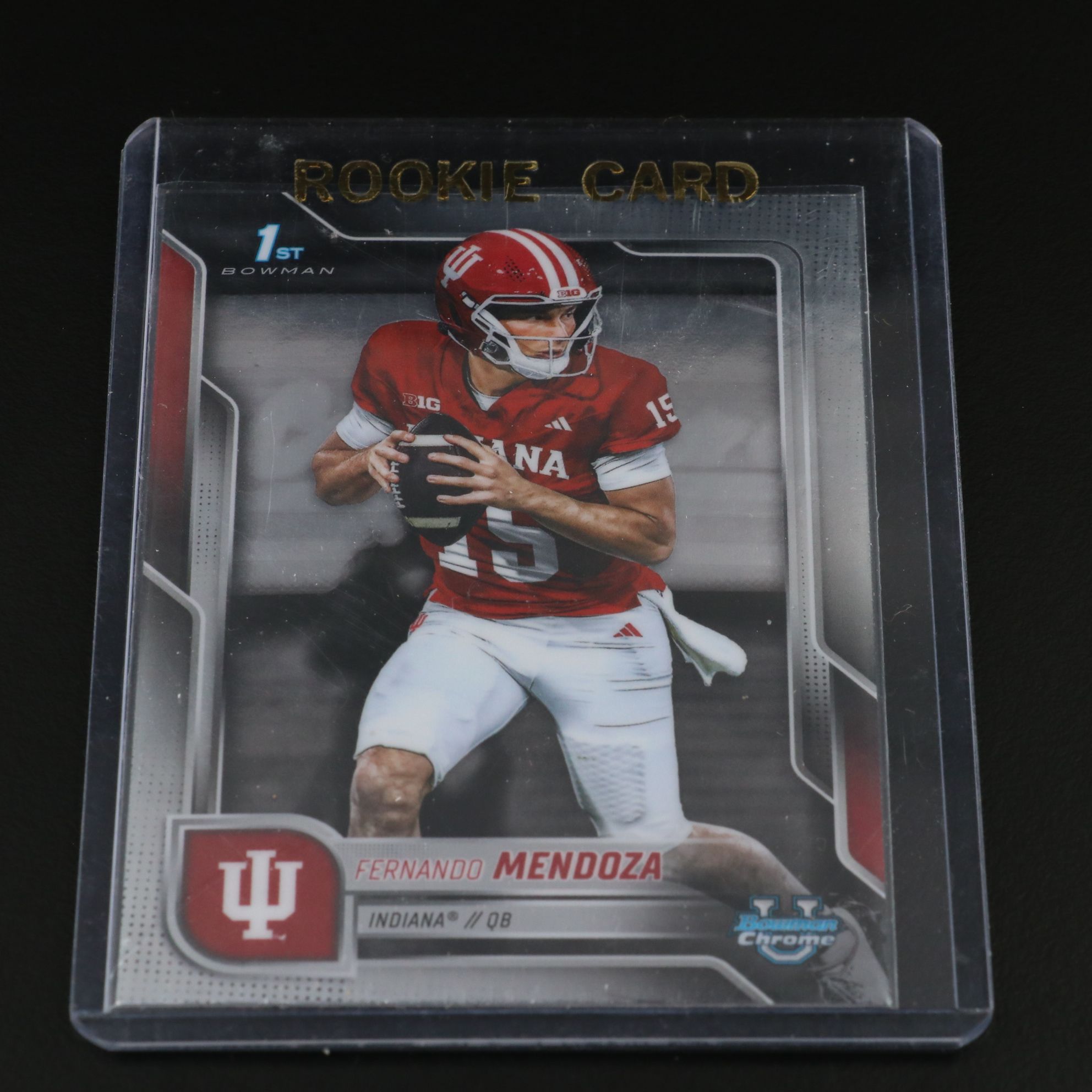 2025 Wild Card Fernando Mendoza Comix Rookie Card No. 5/5 with Bowman 1st Card