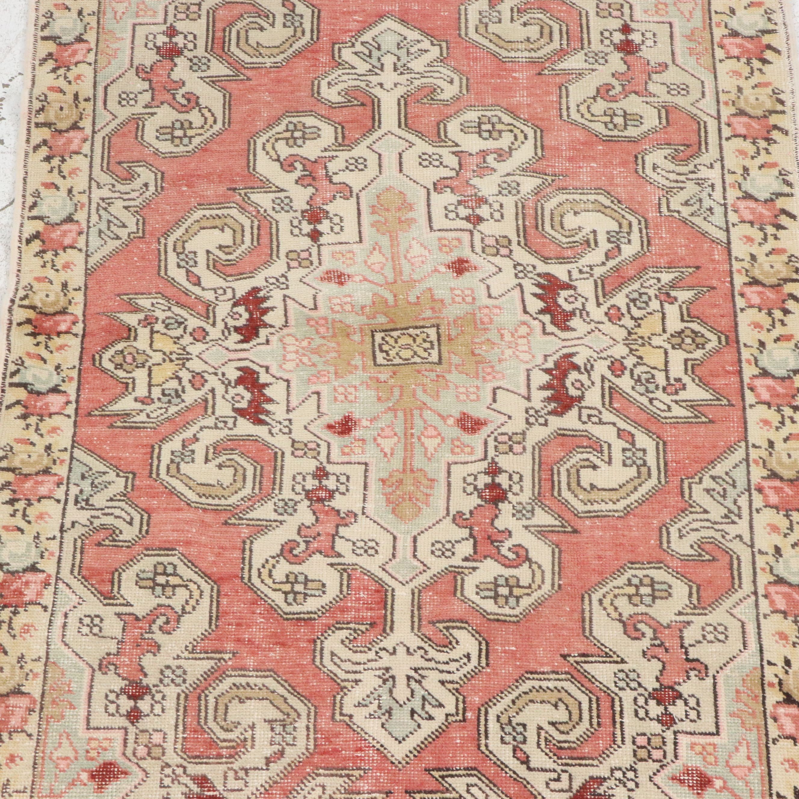 4'5 x 6'11 Hand-Knotted Turkish Oushak Area Rug