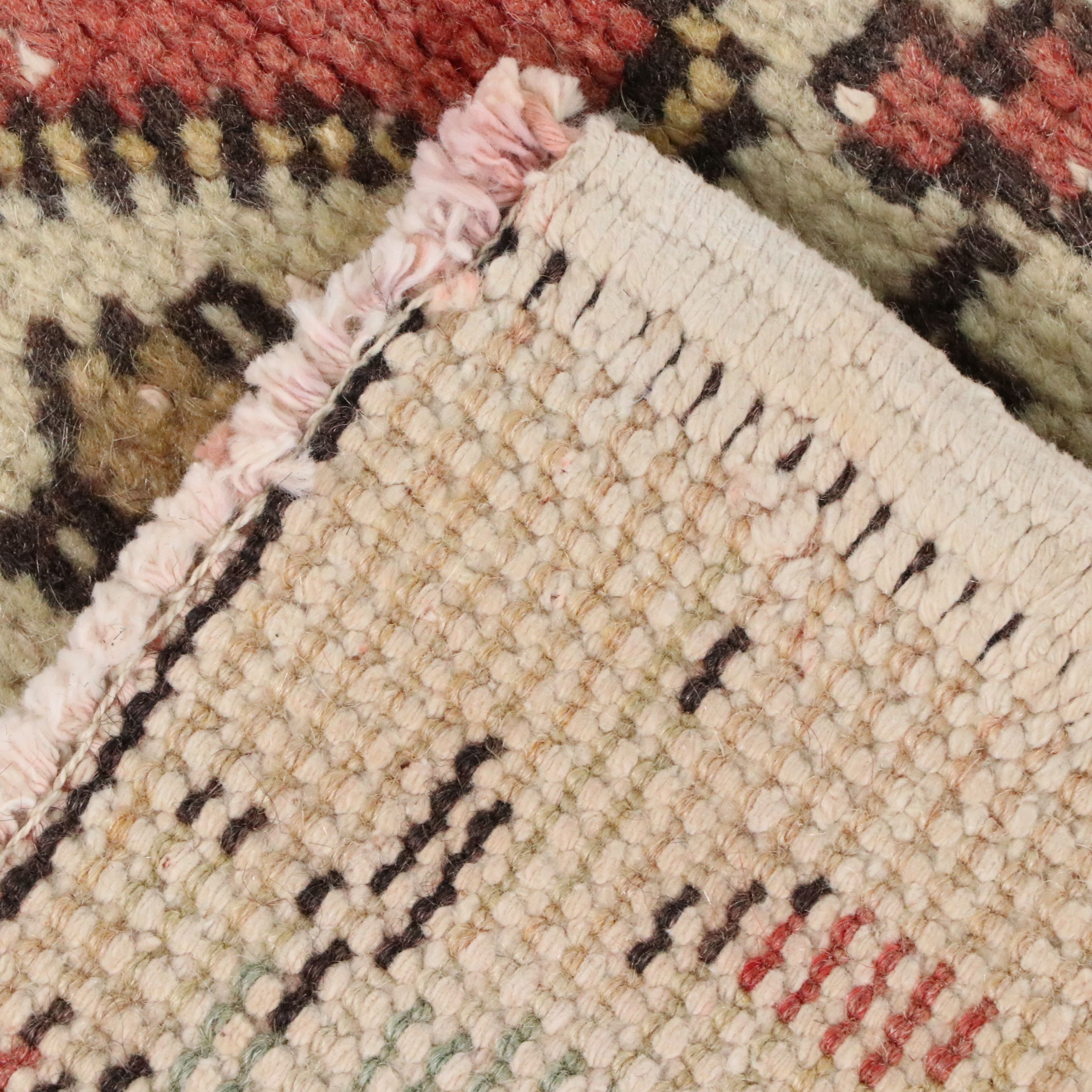 4'5 x 6'11 Hand-Knotted Turkish Oushak Area Rug