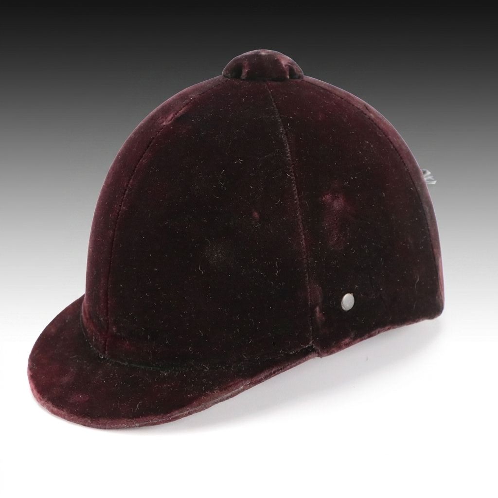 Vintage Velvet Equestrian Riding Hat