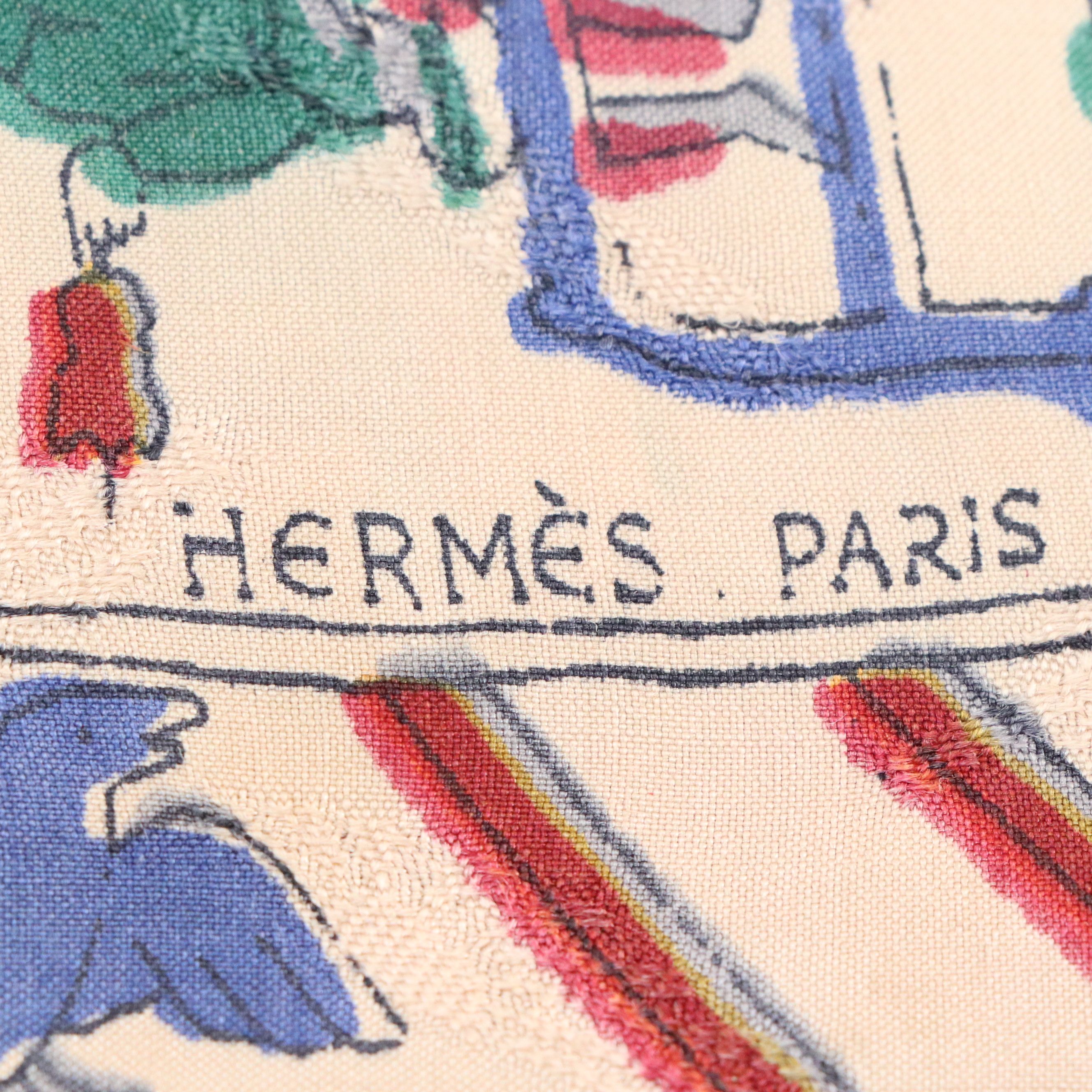 Hermès Early Issue "Tapisserie de Bayeux" Scarf 90 in Silk Jacquard