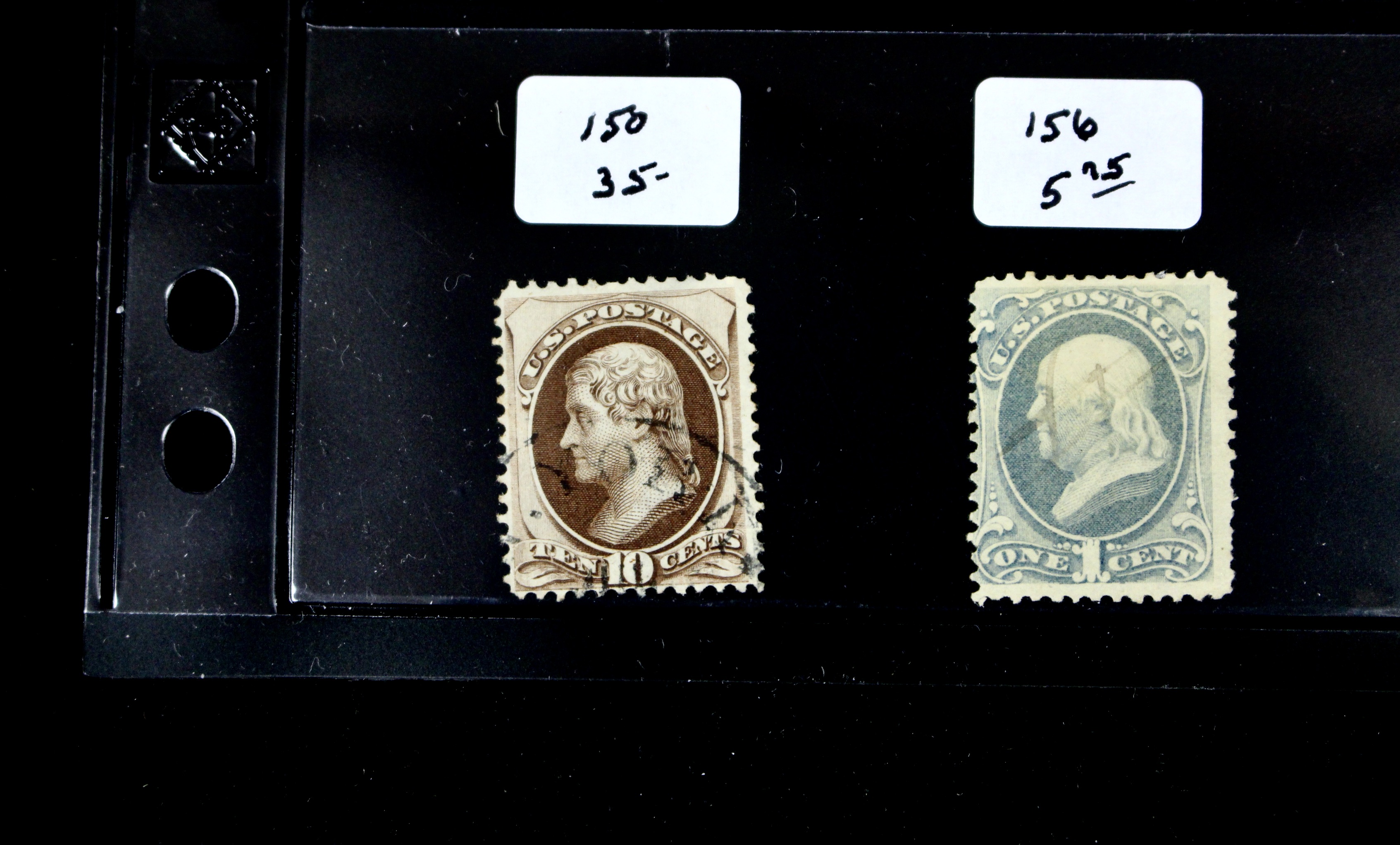 Group of Twenty Early U.S. Postage Stamps, Scott 24 to 159