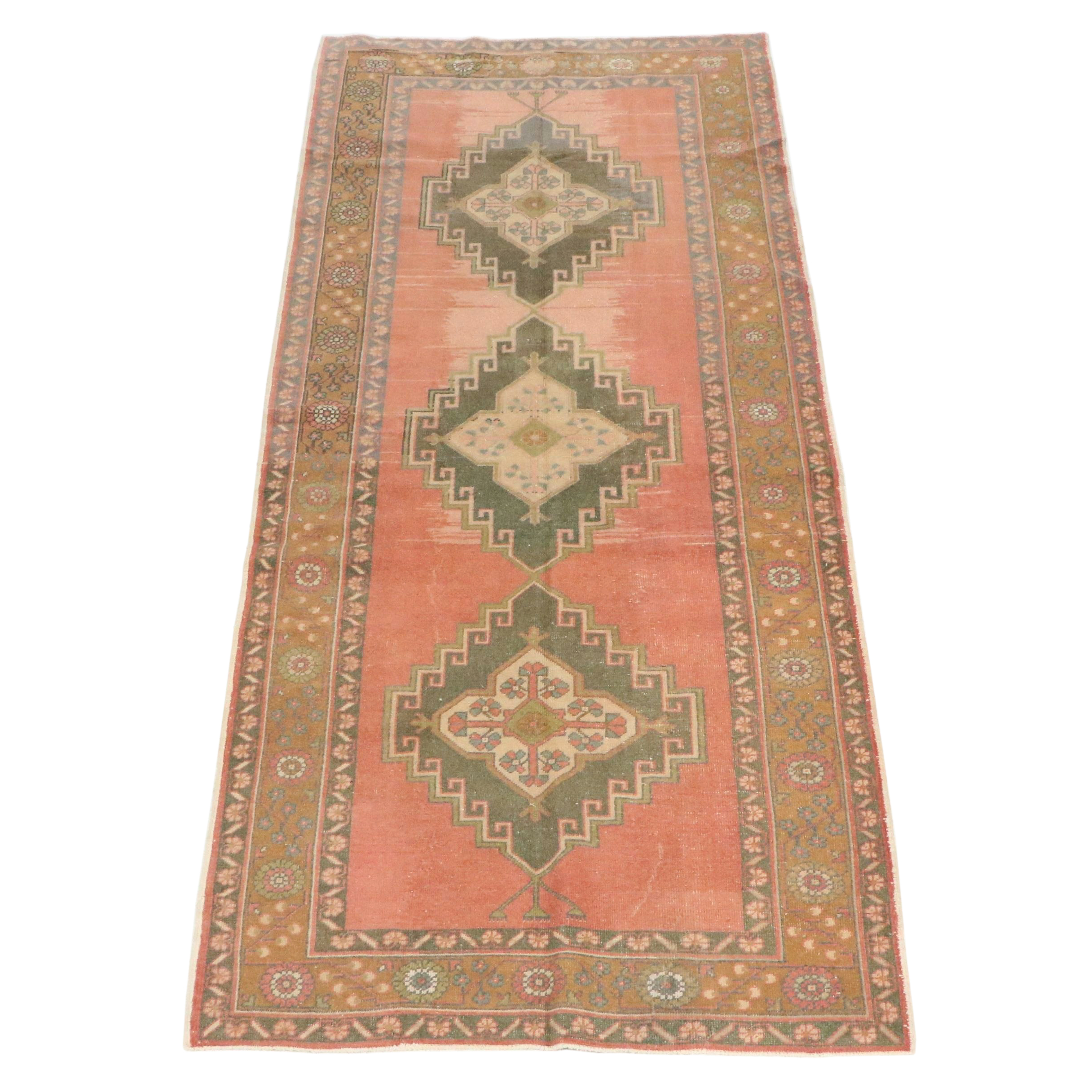 5'8 x 11'3 Hand-Knotted Turkish Oushak Long Rug