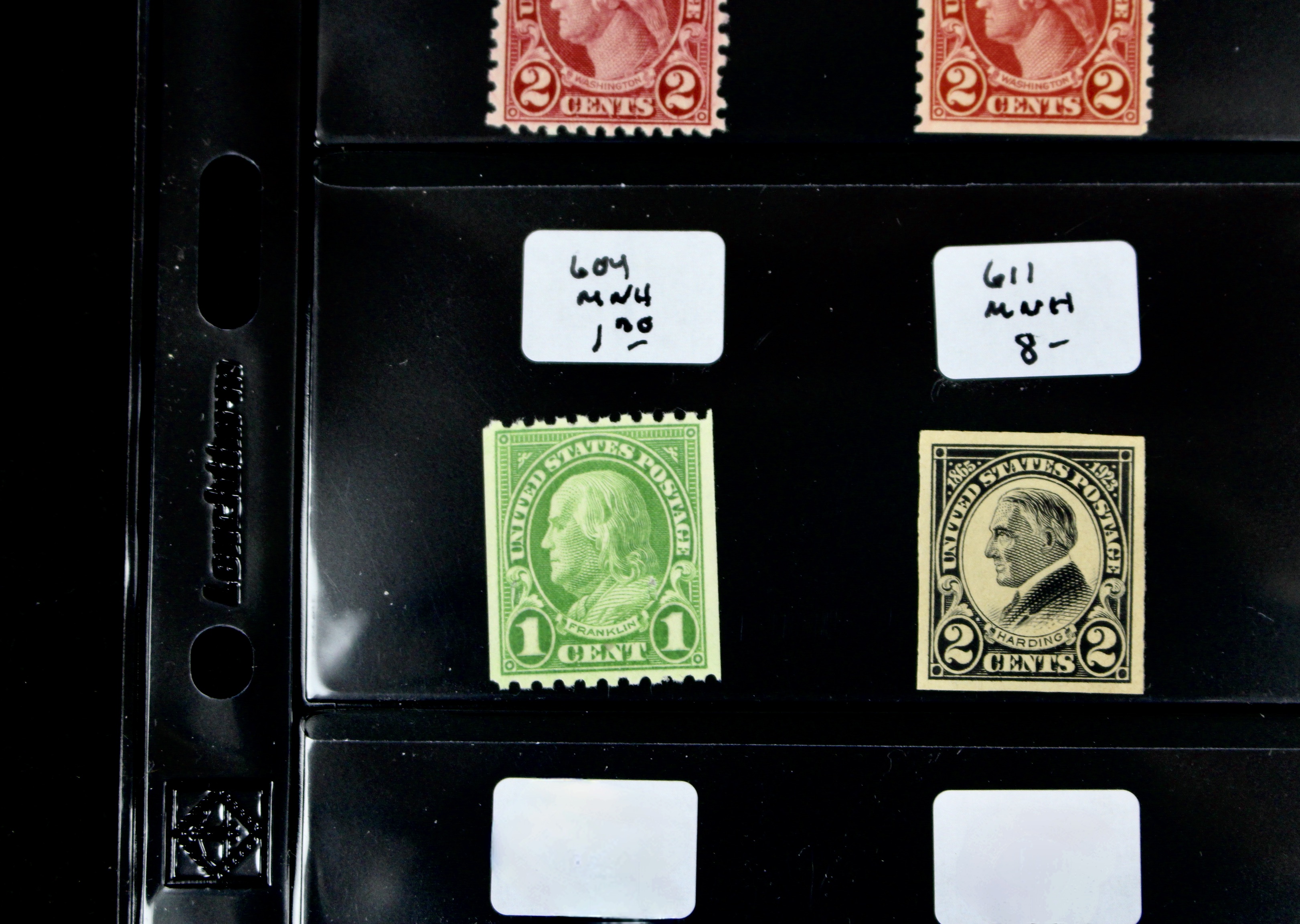 Twenty Early Mint Condition U.S. Postage Stamps, Scott 553 to 723