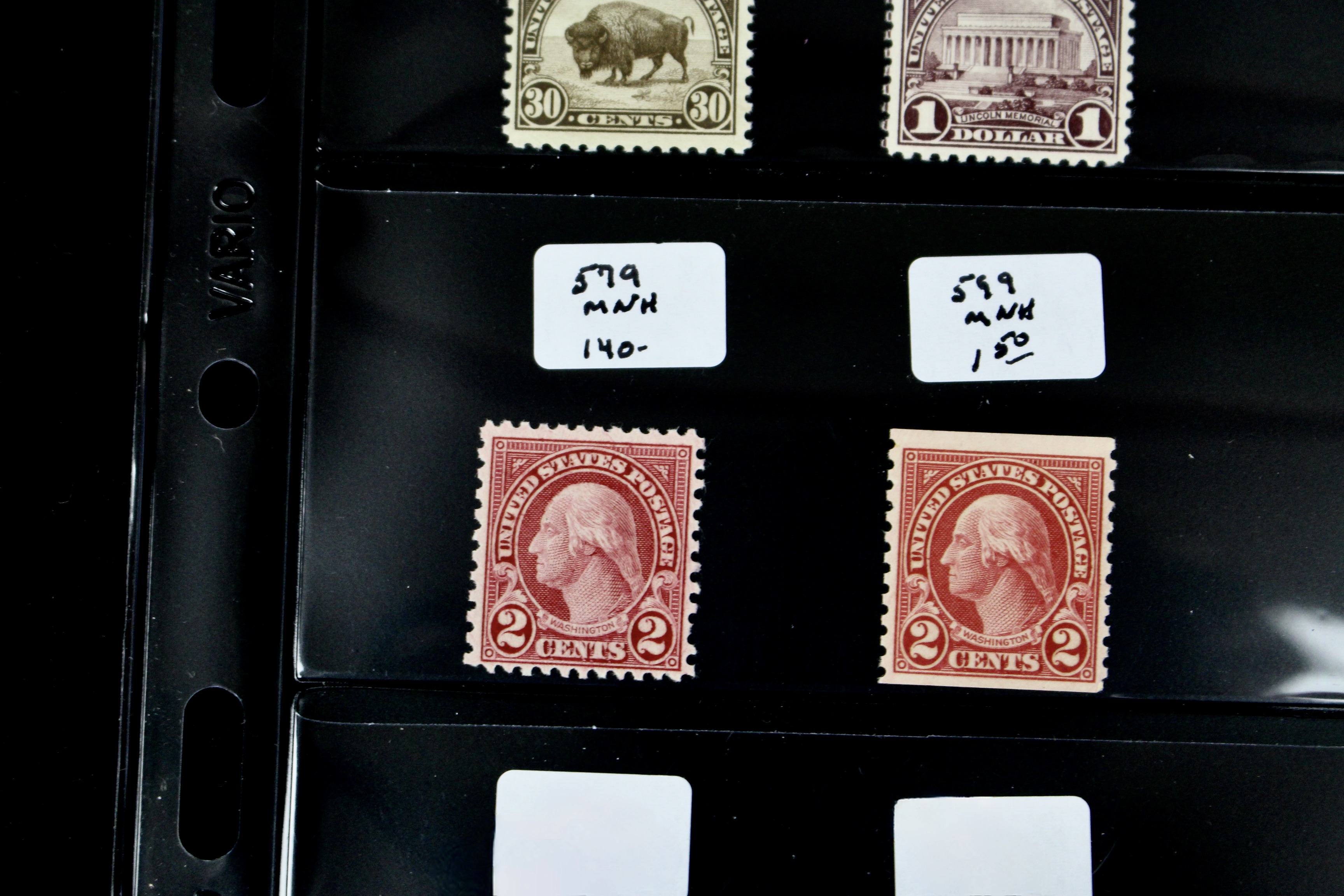 Twenty Early Mint Condition U.S. Postage Stamps, Scott 553 to 723