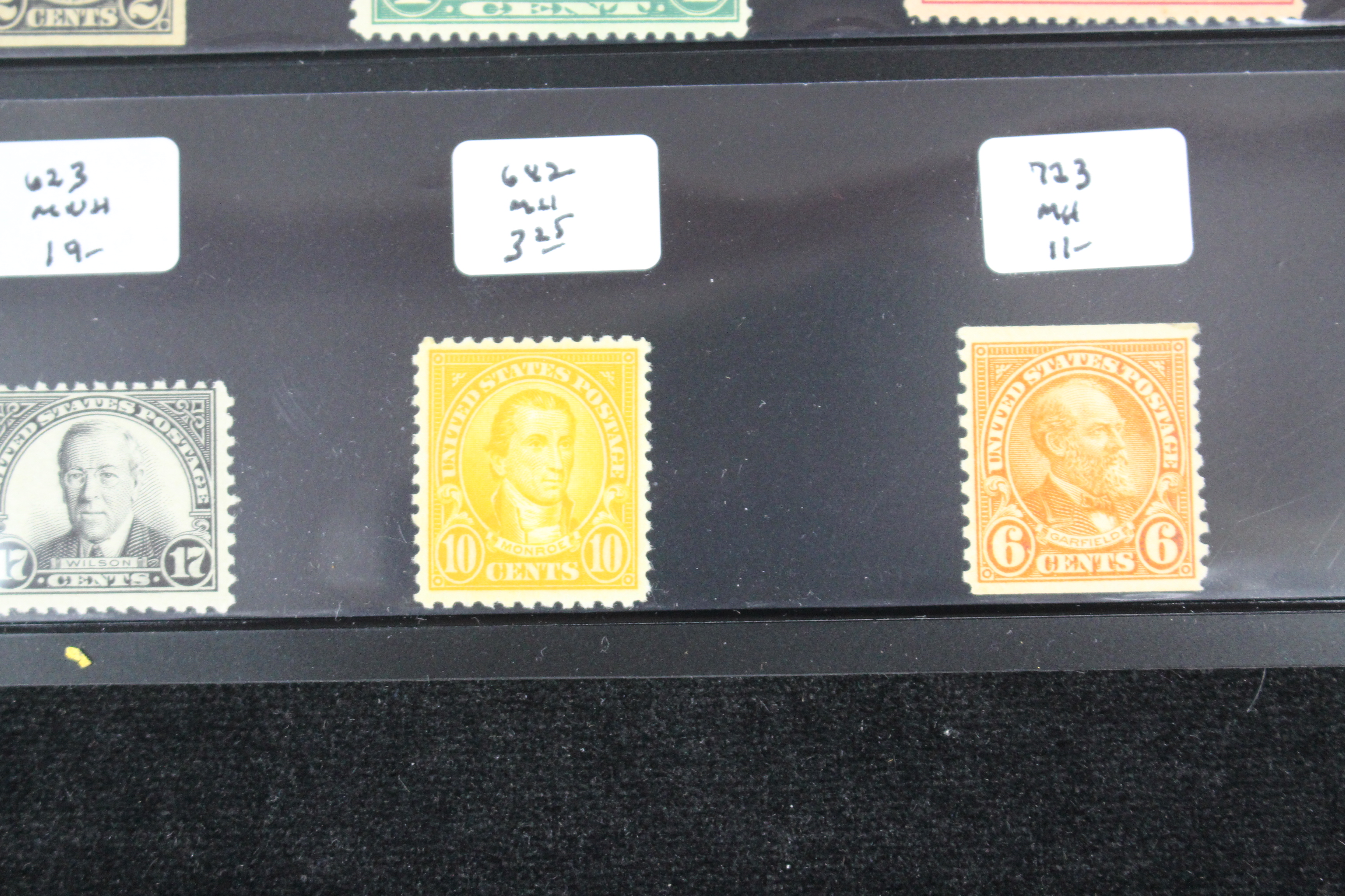 Twenty Early Mint Condition U.S. Postage Stamps, Scott 553 to 723