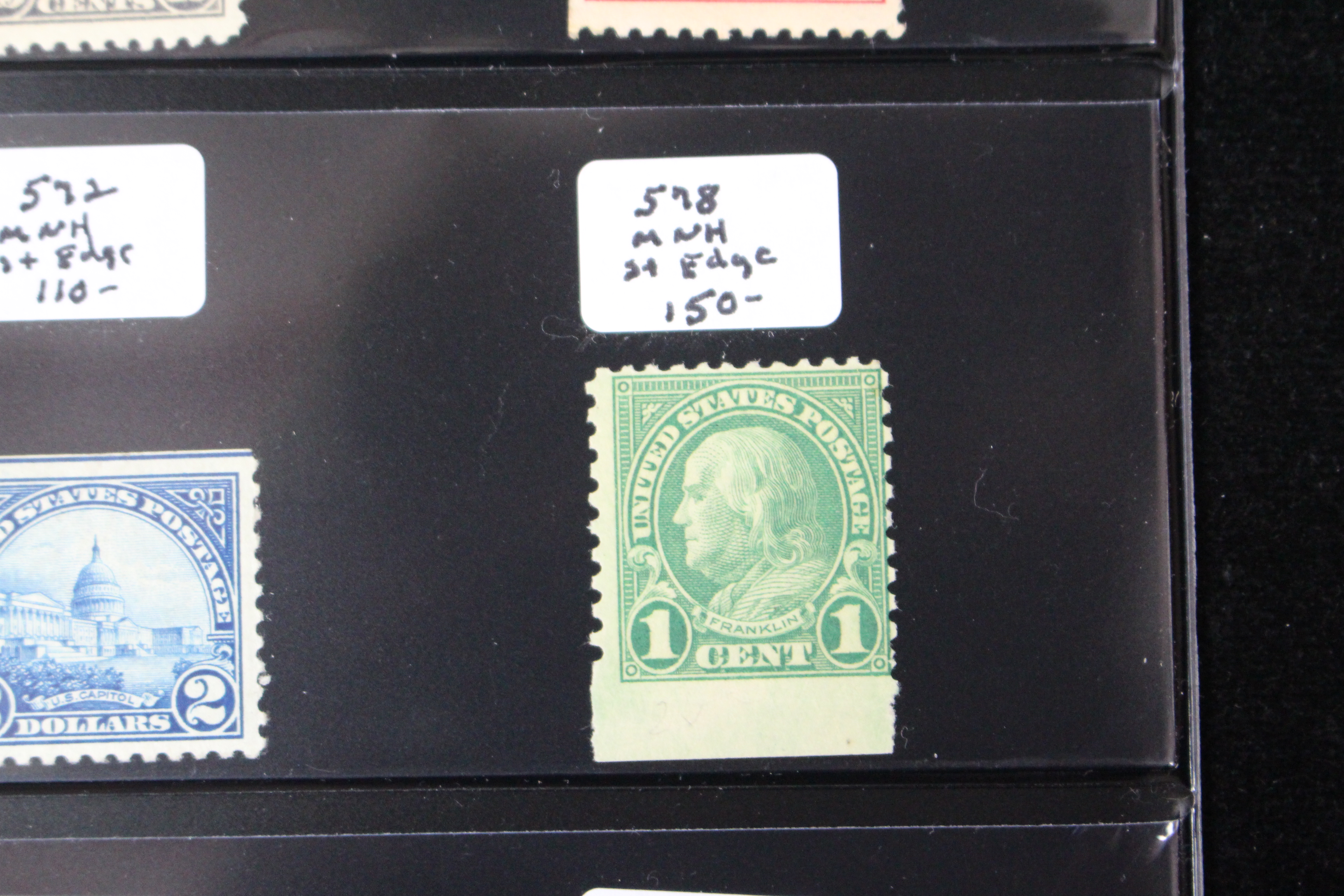 Twenty Early Mint Condition U.S. Postage Stamps, Scott 553 to 723