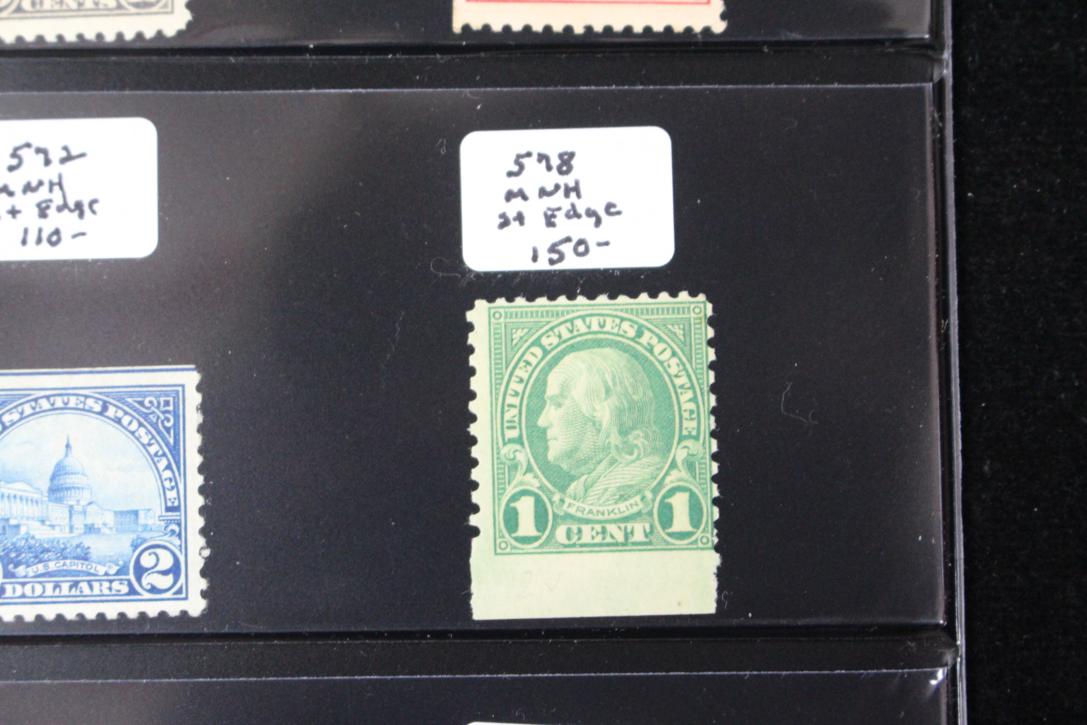 Twenty Early Mint Condition U.S. Postage Stamps, Scott 553 to 723