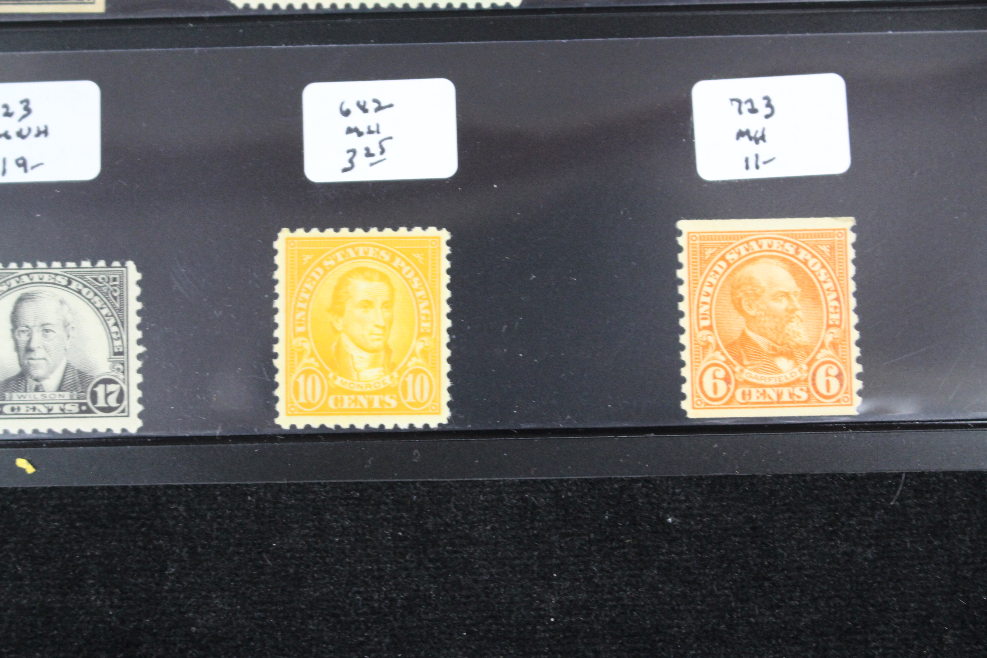 Twenty Early Mint Condition U.S. Postage Stamps, Scott 553 to 723