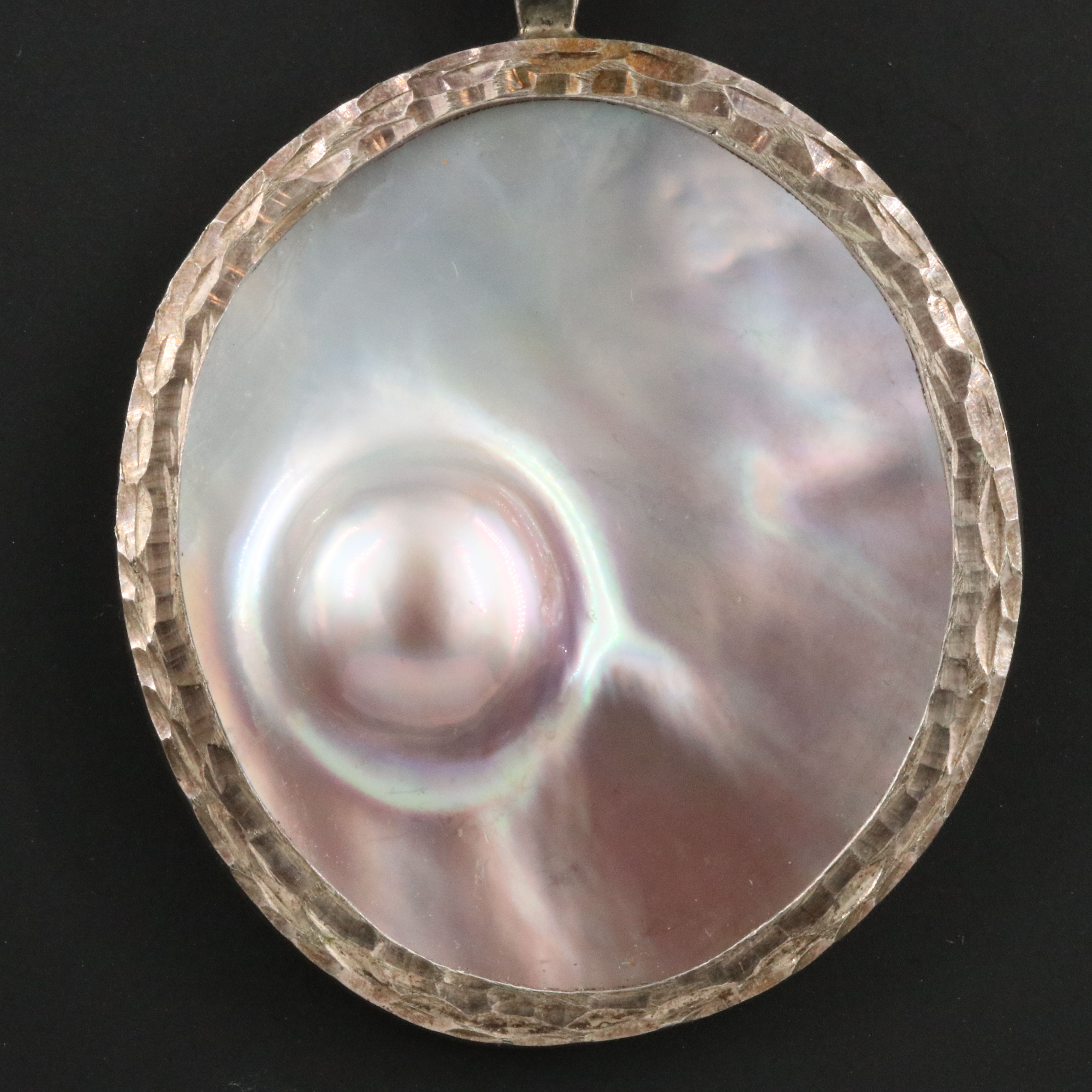 900 Silver Blister Pearl Pendant