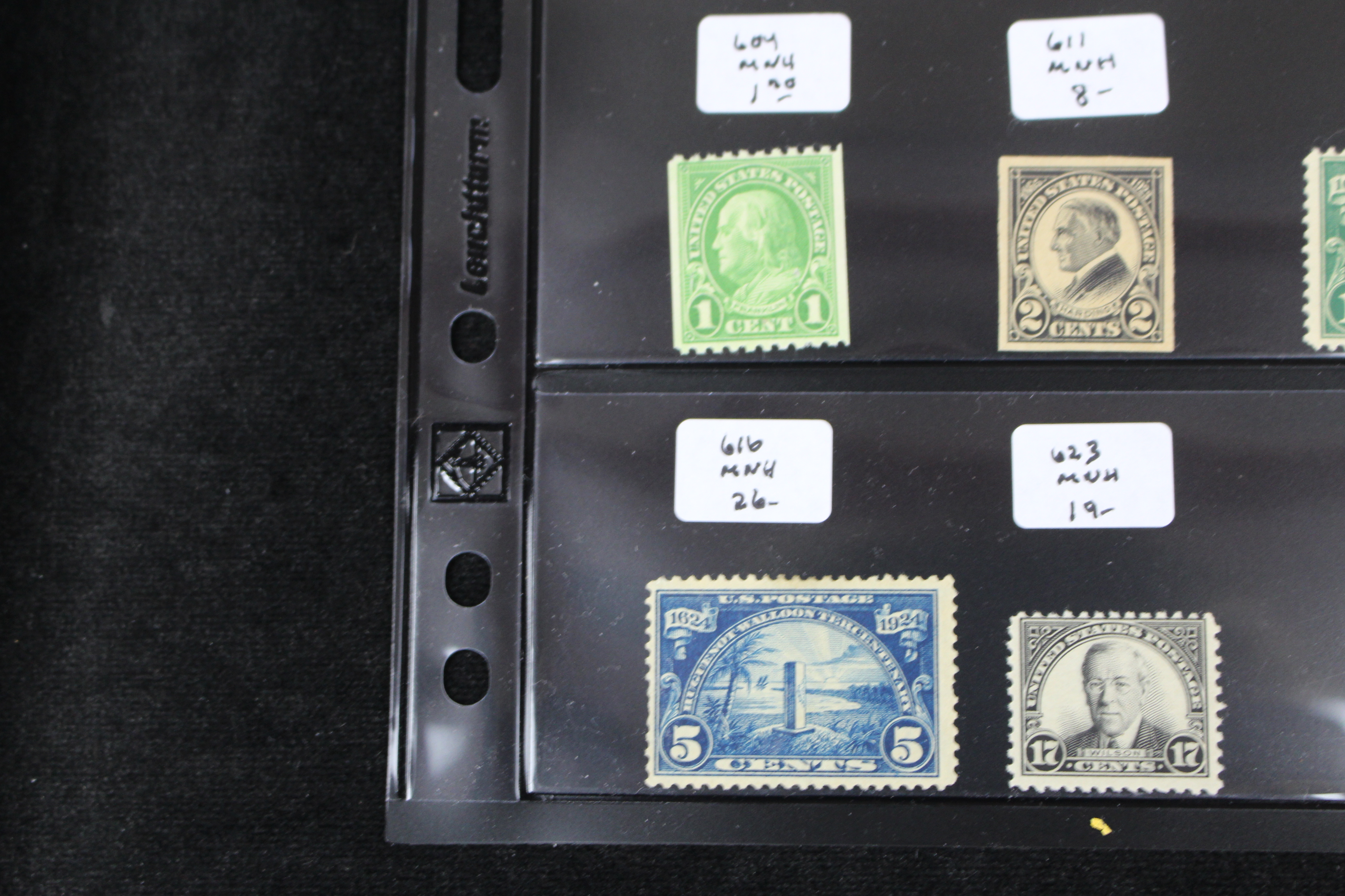 Twenty Early Mint Condition U.S. Postage Stamps, Scott 553 to 723