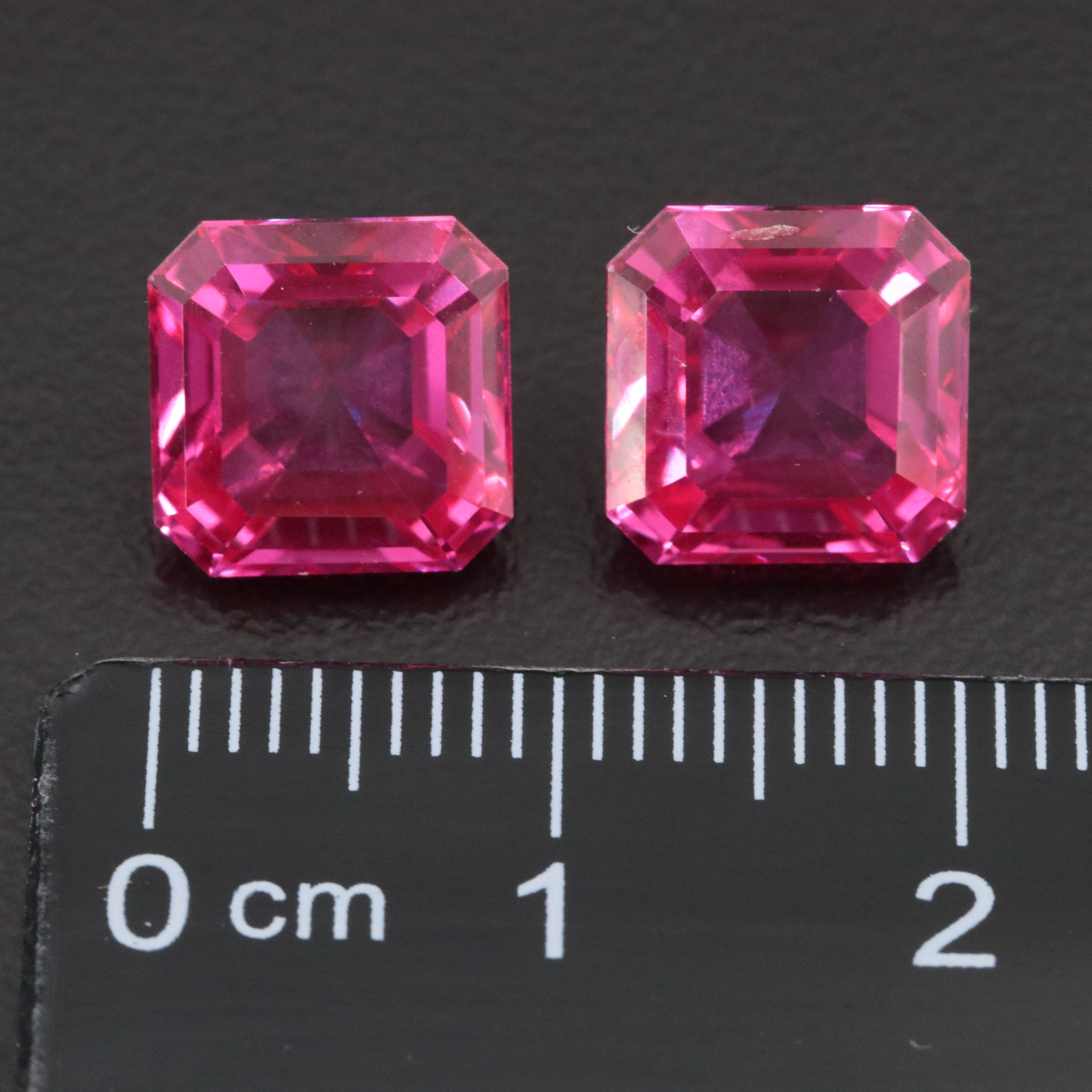 Loose 9.73 CTW Lab Grown Sapphire Pair