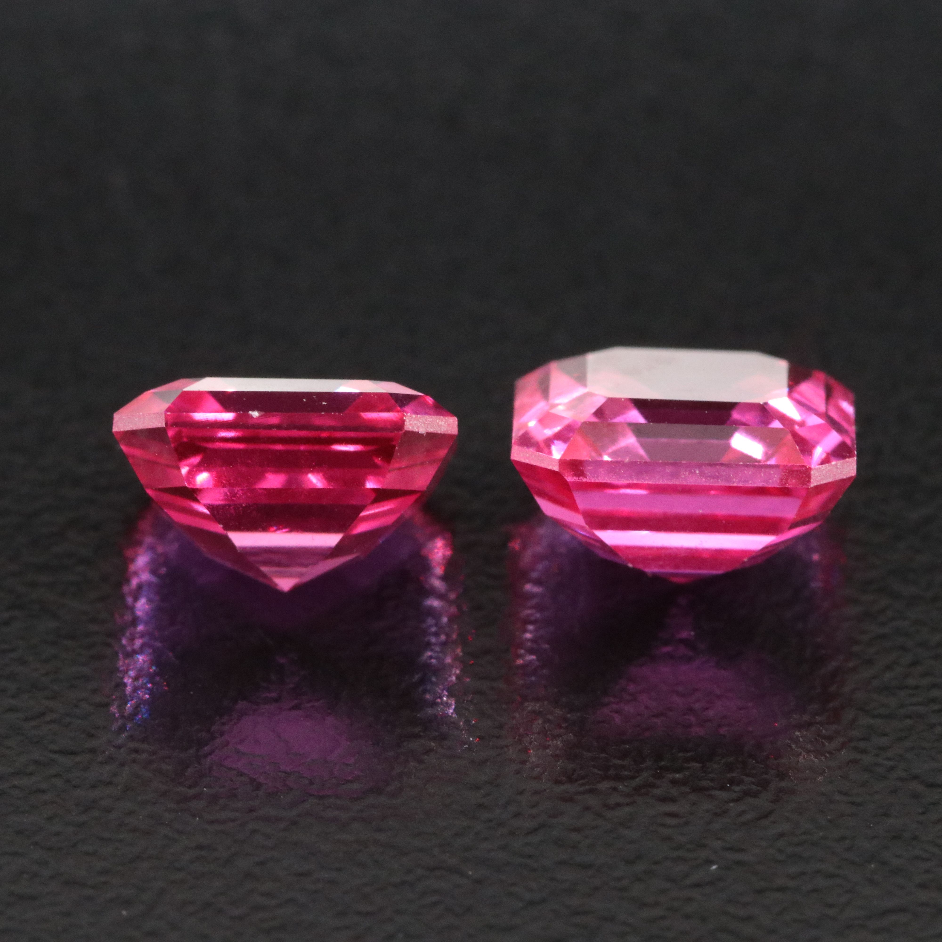 Loose 9.73 CTW Lab Grown Sapphire Pair