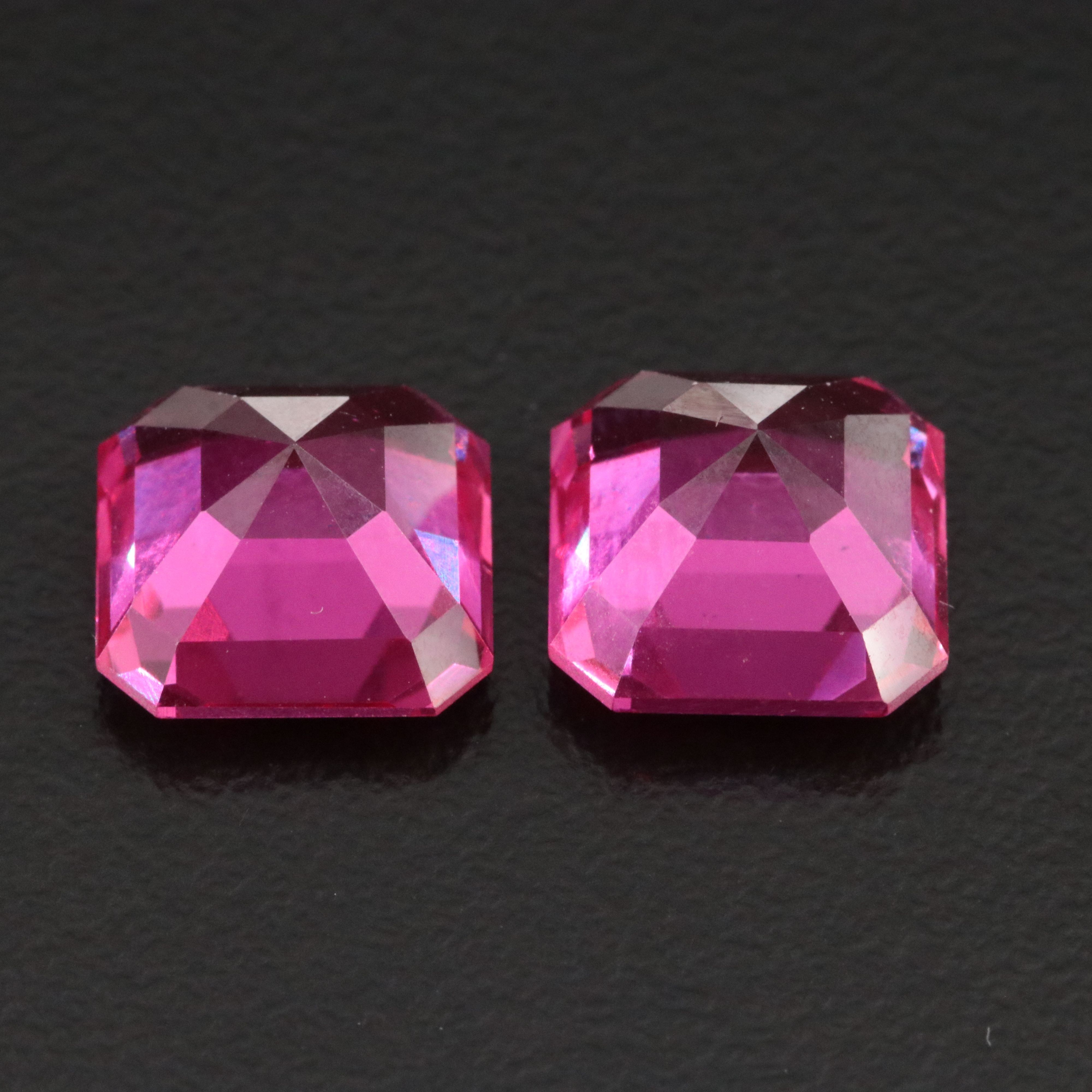 Loose 9.73 CTW Lab Grown Sapphire Pair