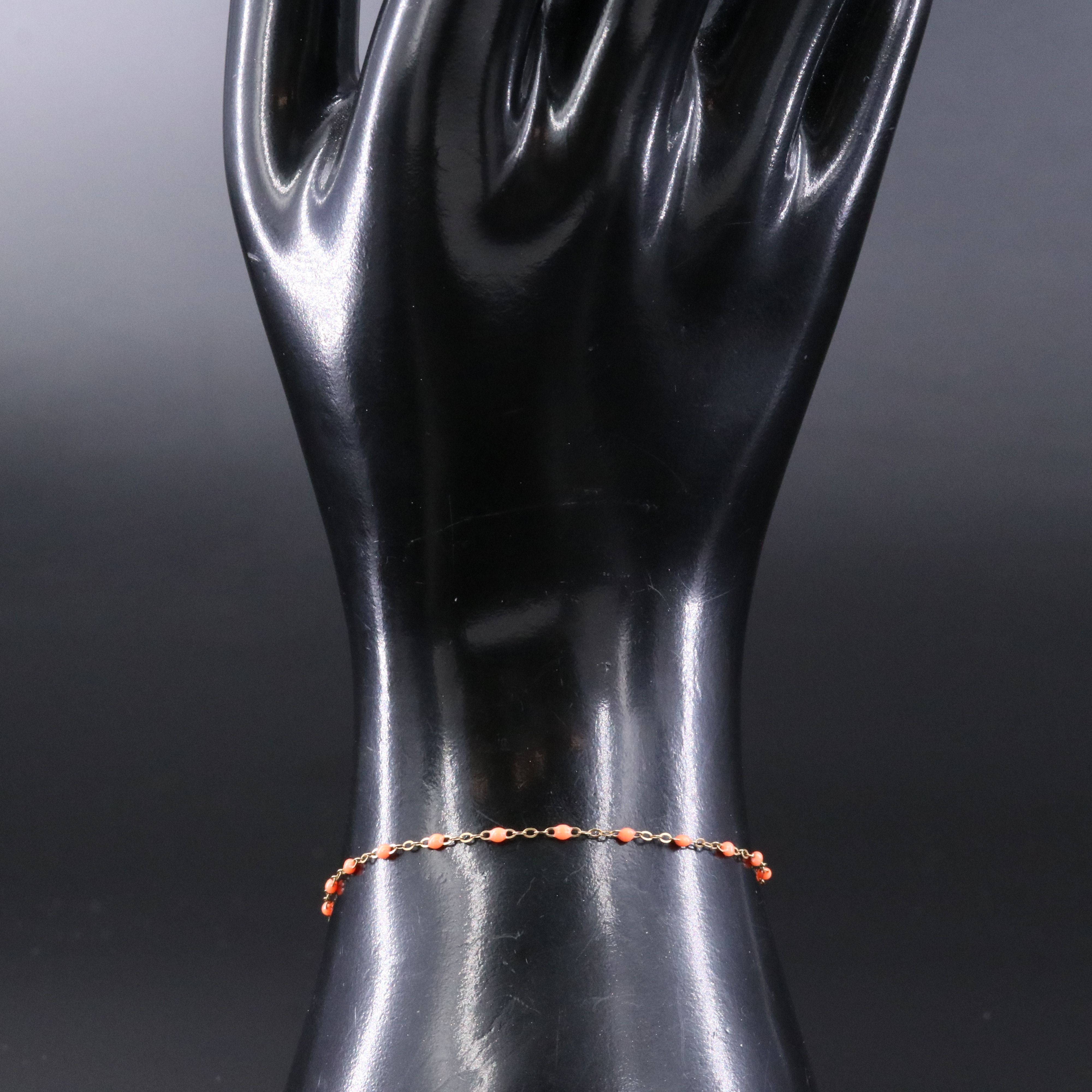 Gigi Clozeau Classic 18K Enamel Station Bracelet