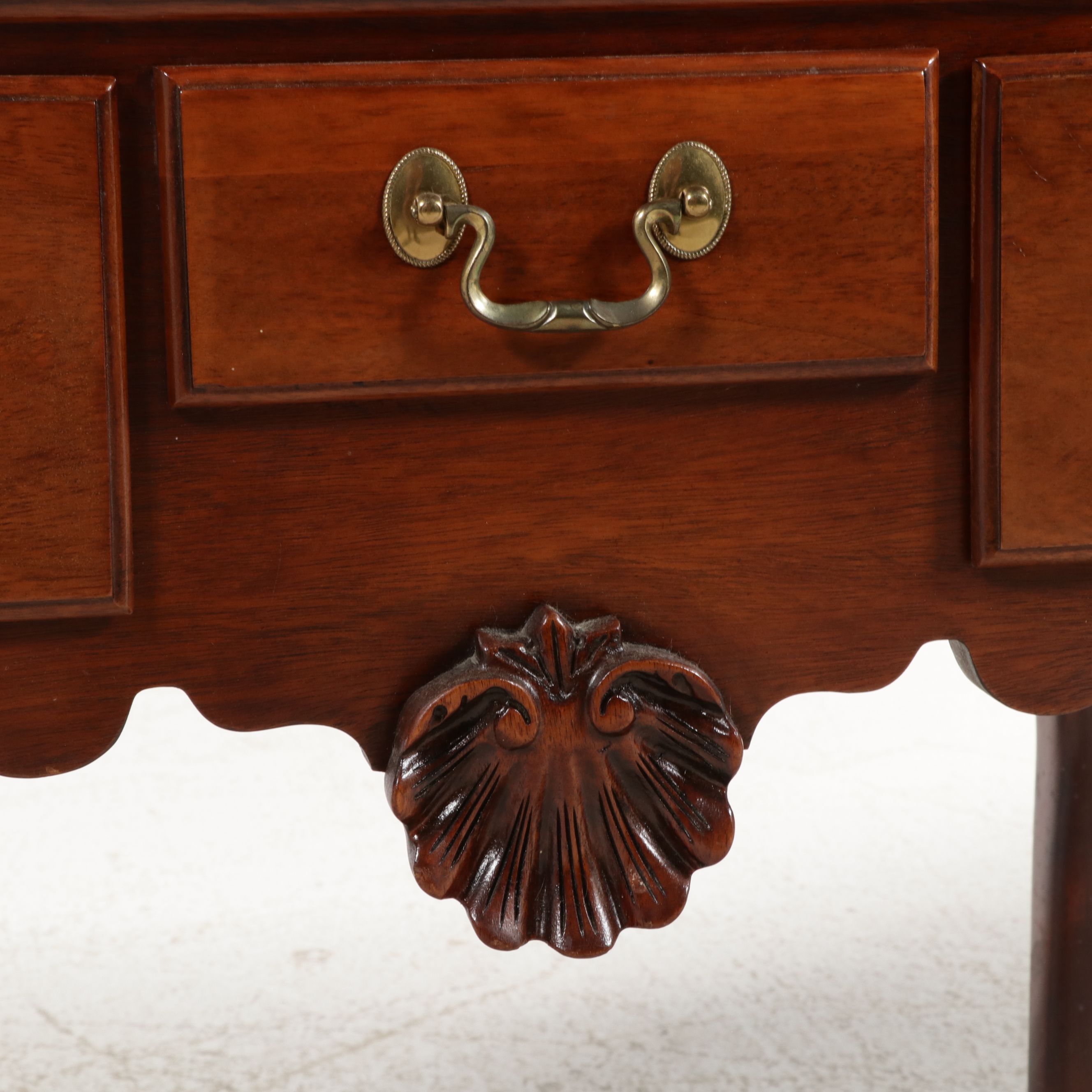Link-Taylor Chippendale Style Mahogany Lowboy, Late 20th Century