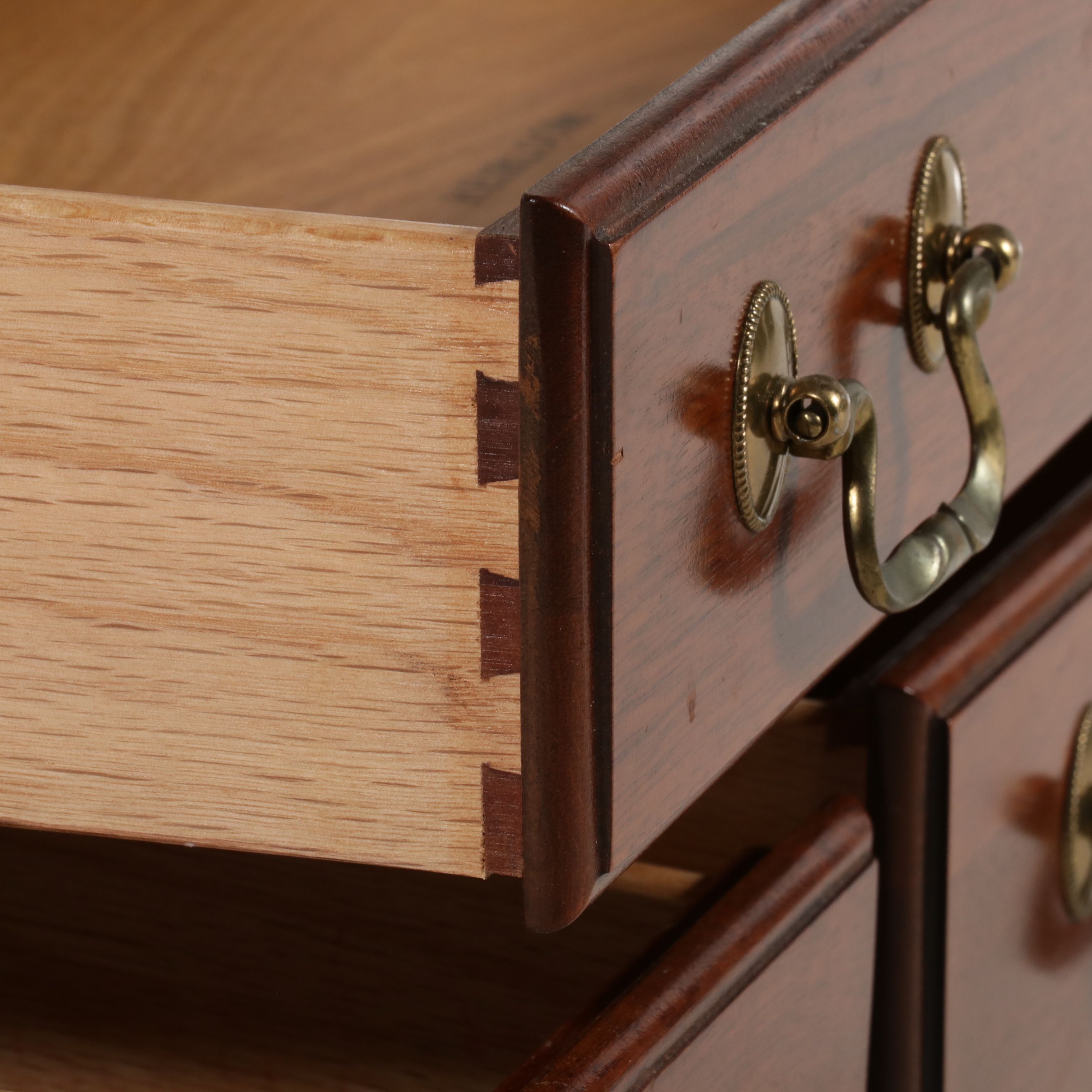 Link-Taylor Chippendale Style Mahogany Lowboy, Late 20th Century