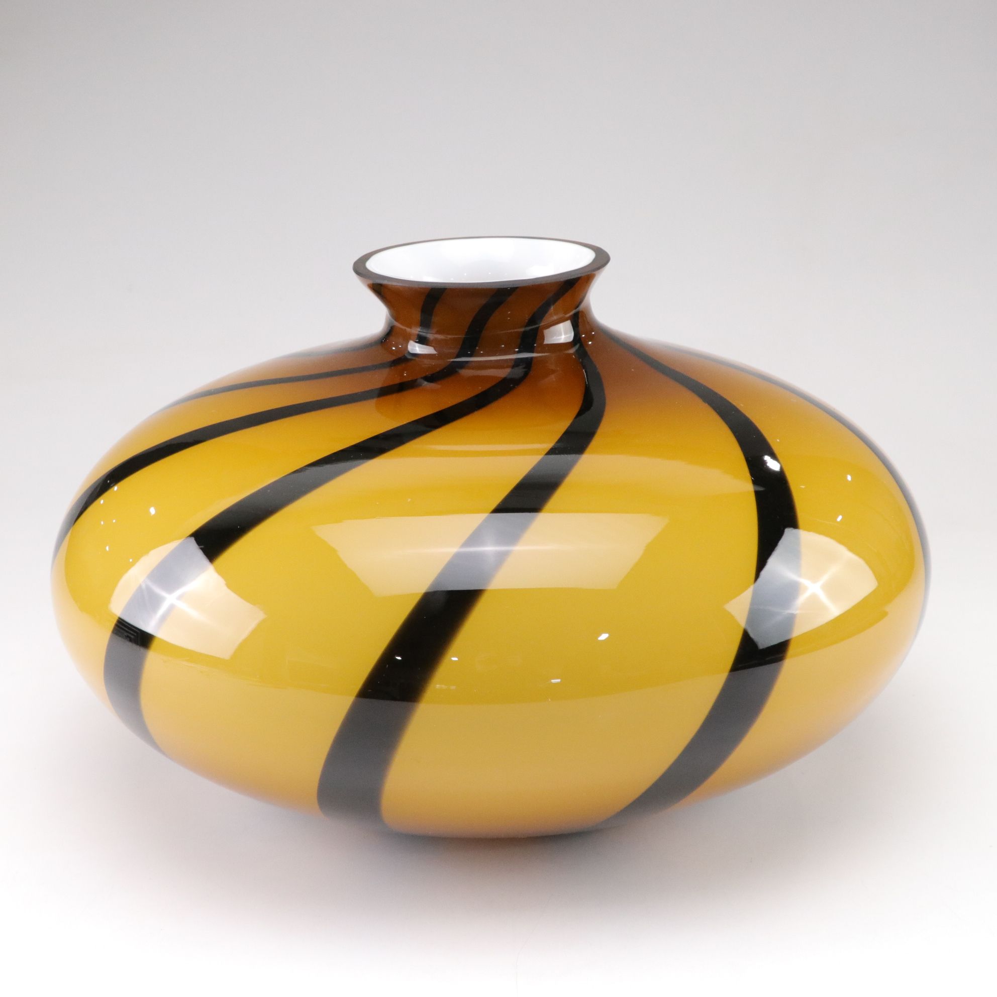Murano Blown Glass Swirl Vase
