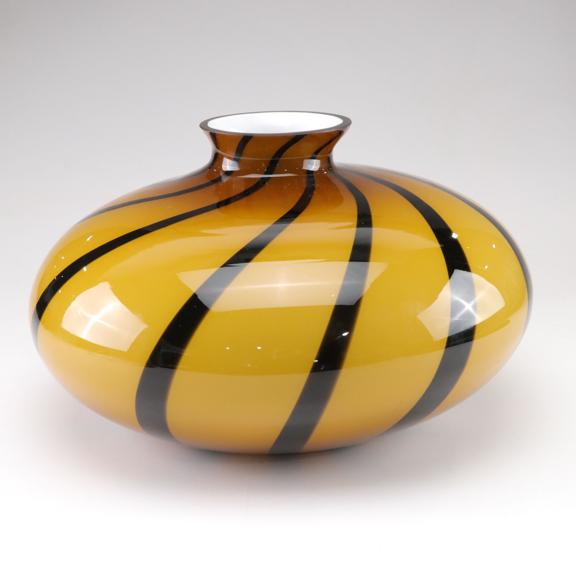 Murano Blown Glass Swirl Vase