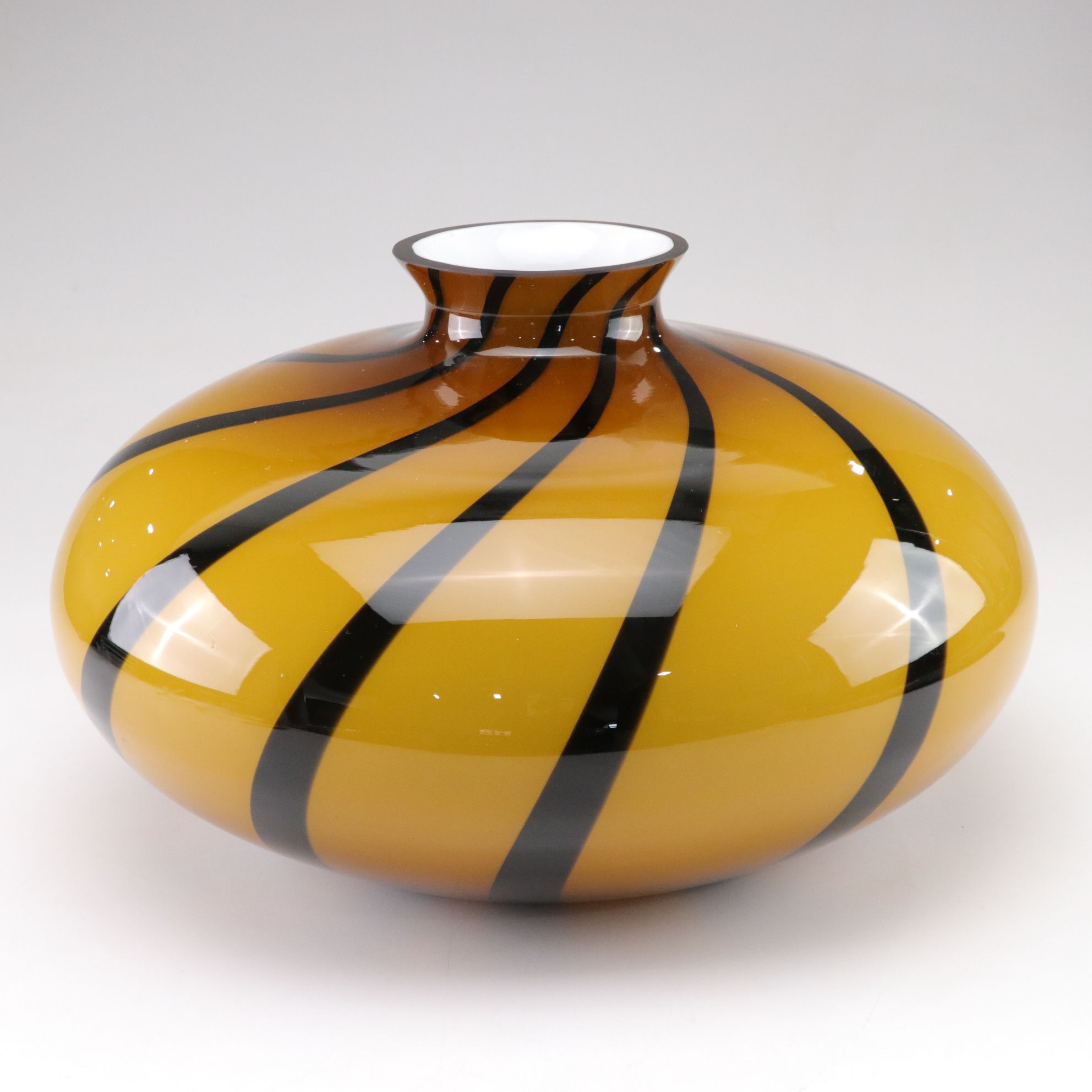 Murano Blown Glass Swirl Vase