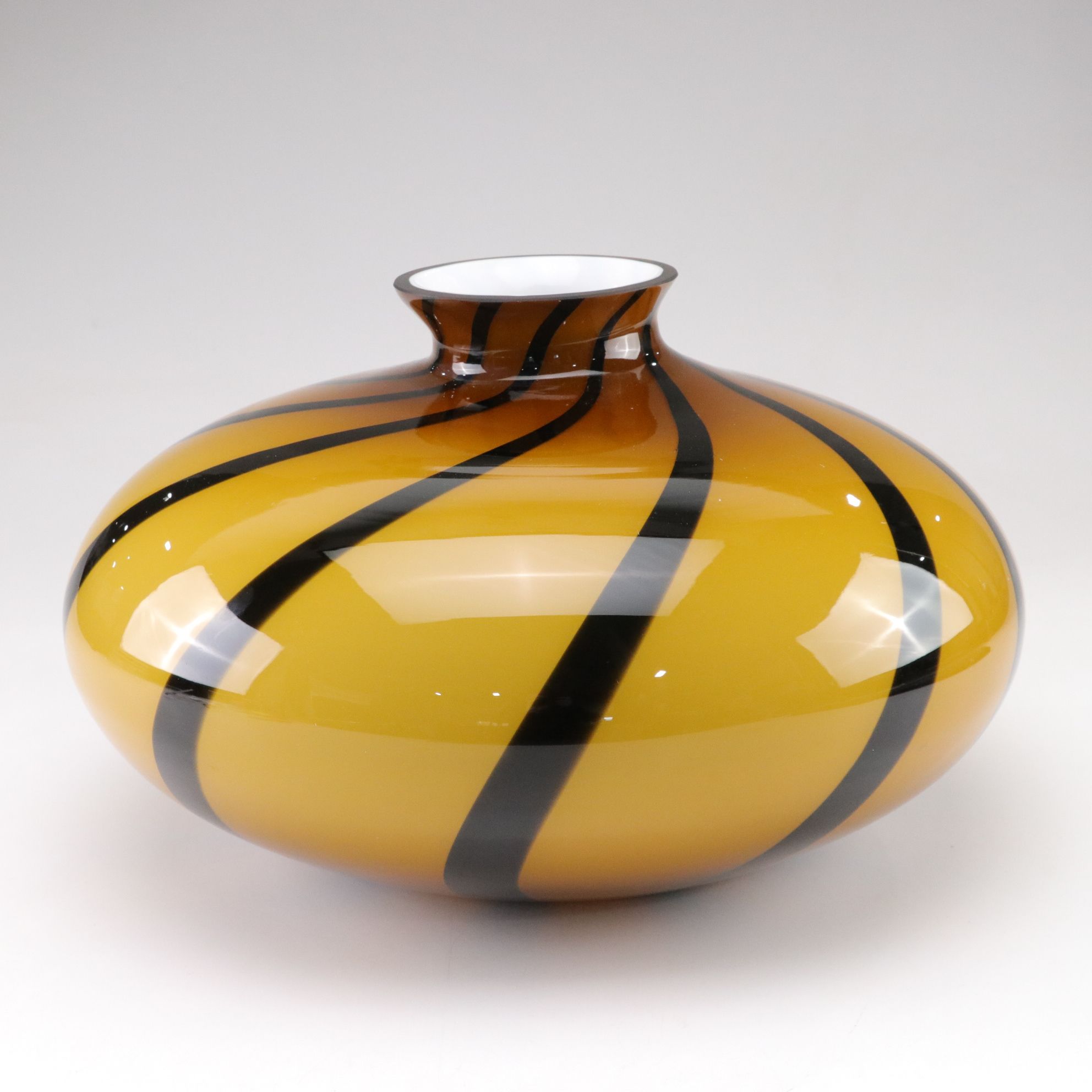 Murano Blown Glass Swirl Vase