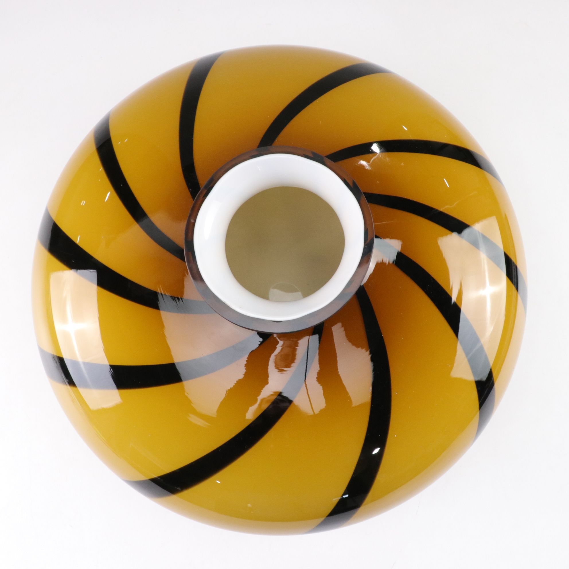 Murano Blown Glass Swirl Vase