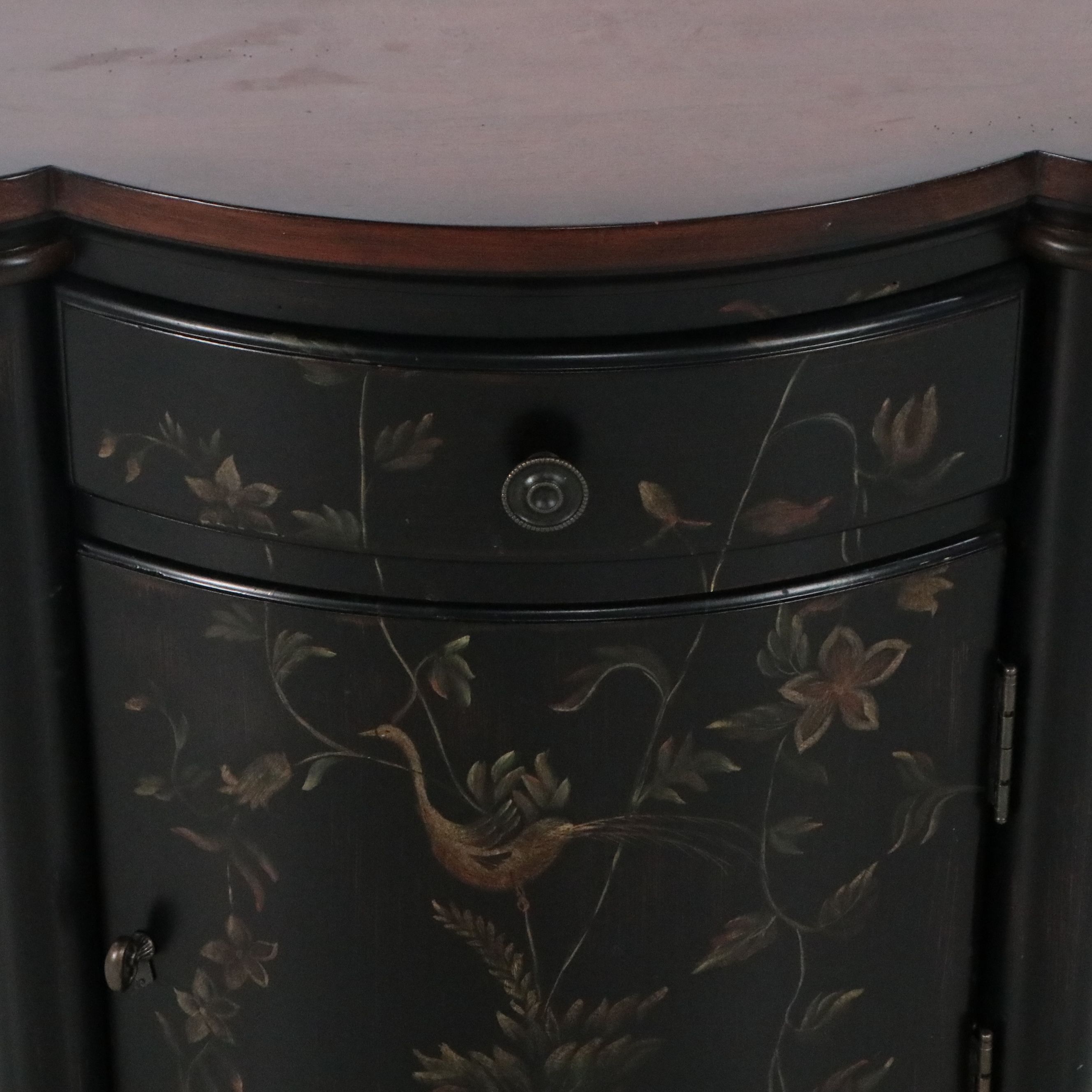 Chinoiserie Style Painted Commode with Gilt Accents, 21st Century