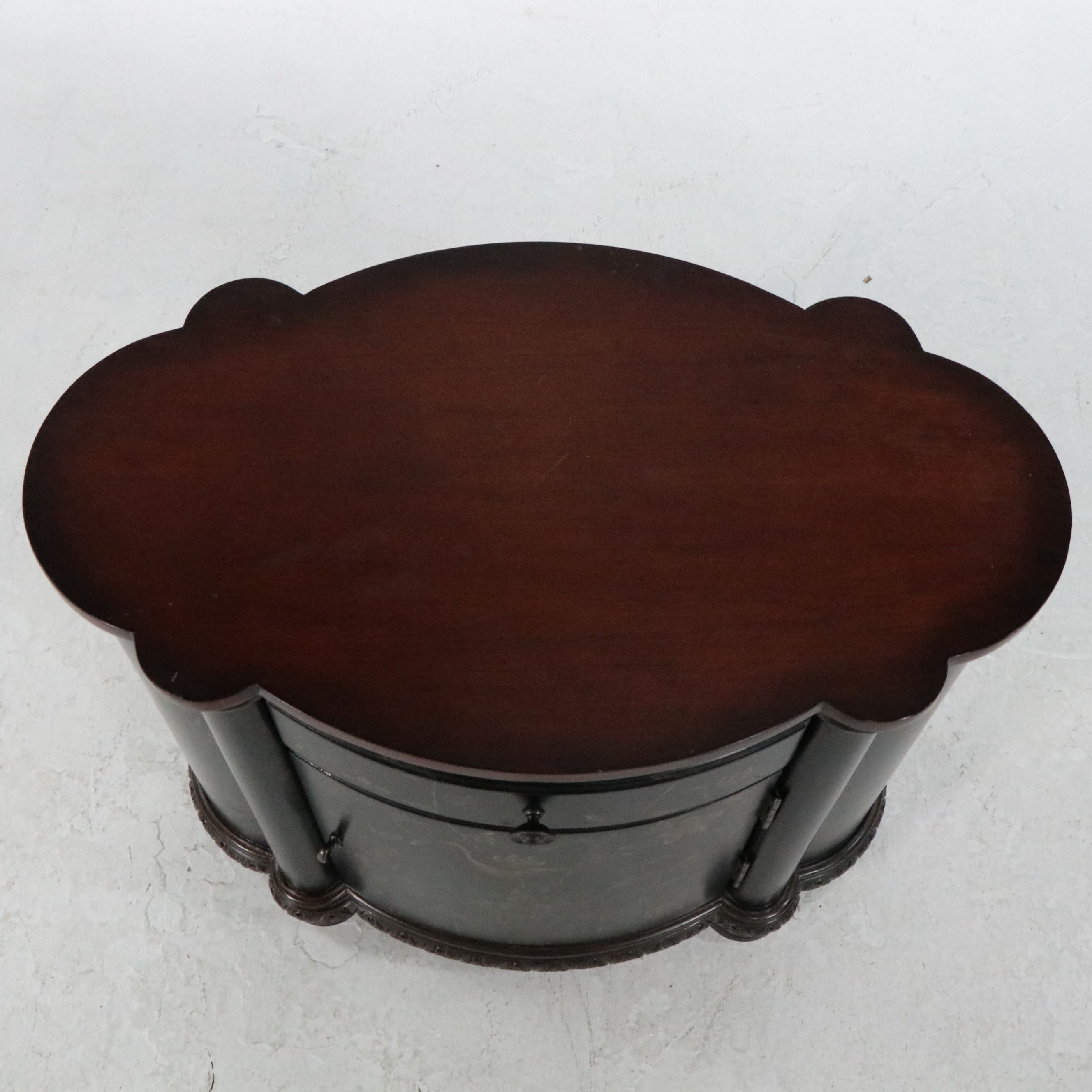 Chinoiserie Style Painted Commode with Gilt Accents, 21st Century