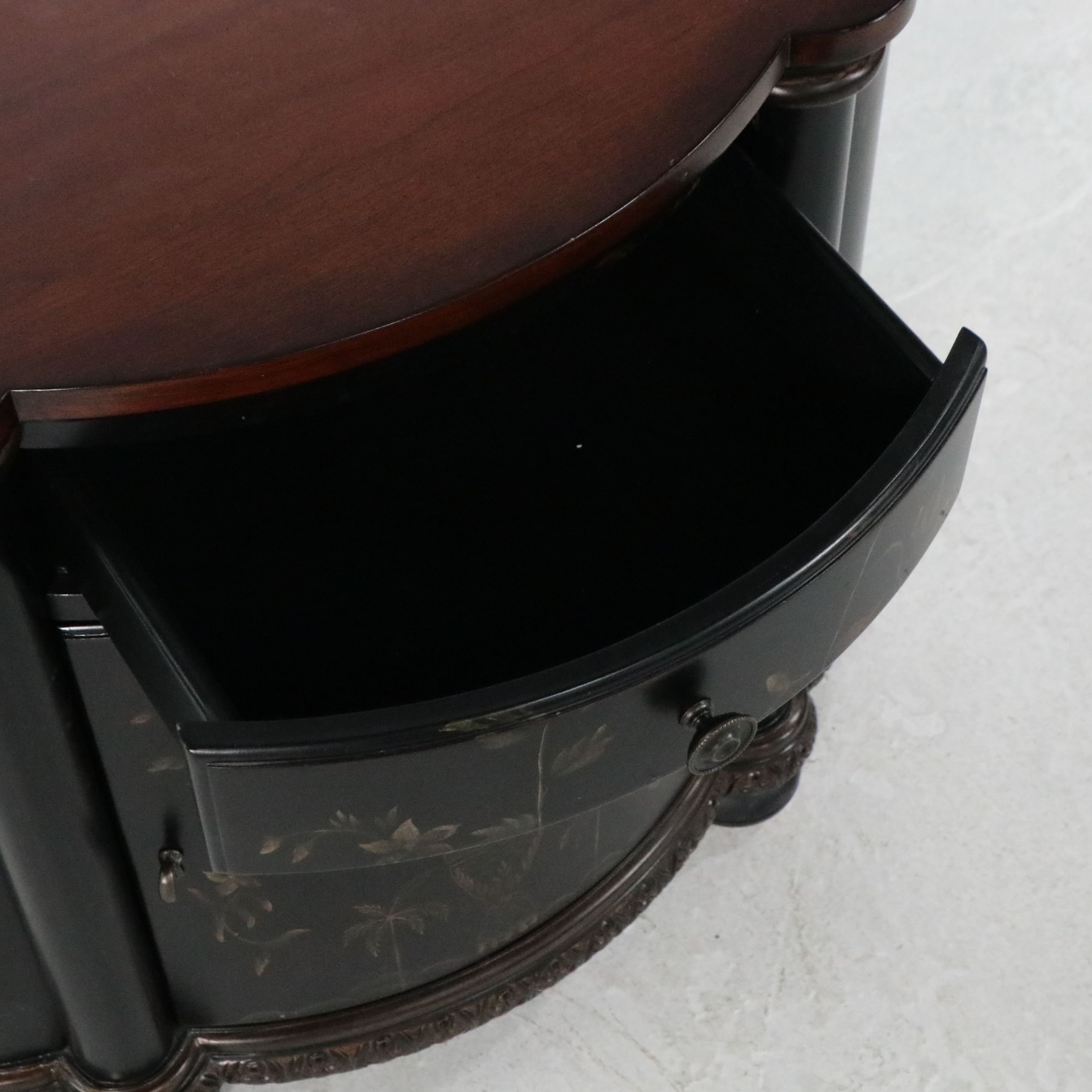 Chinoiserie Style Painted Commode with Gilt Accents, 21st Century