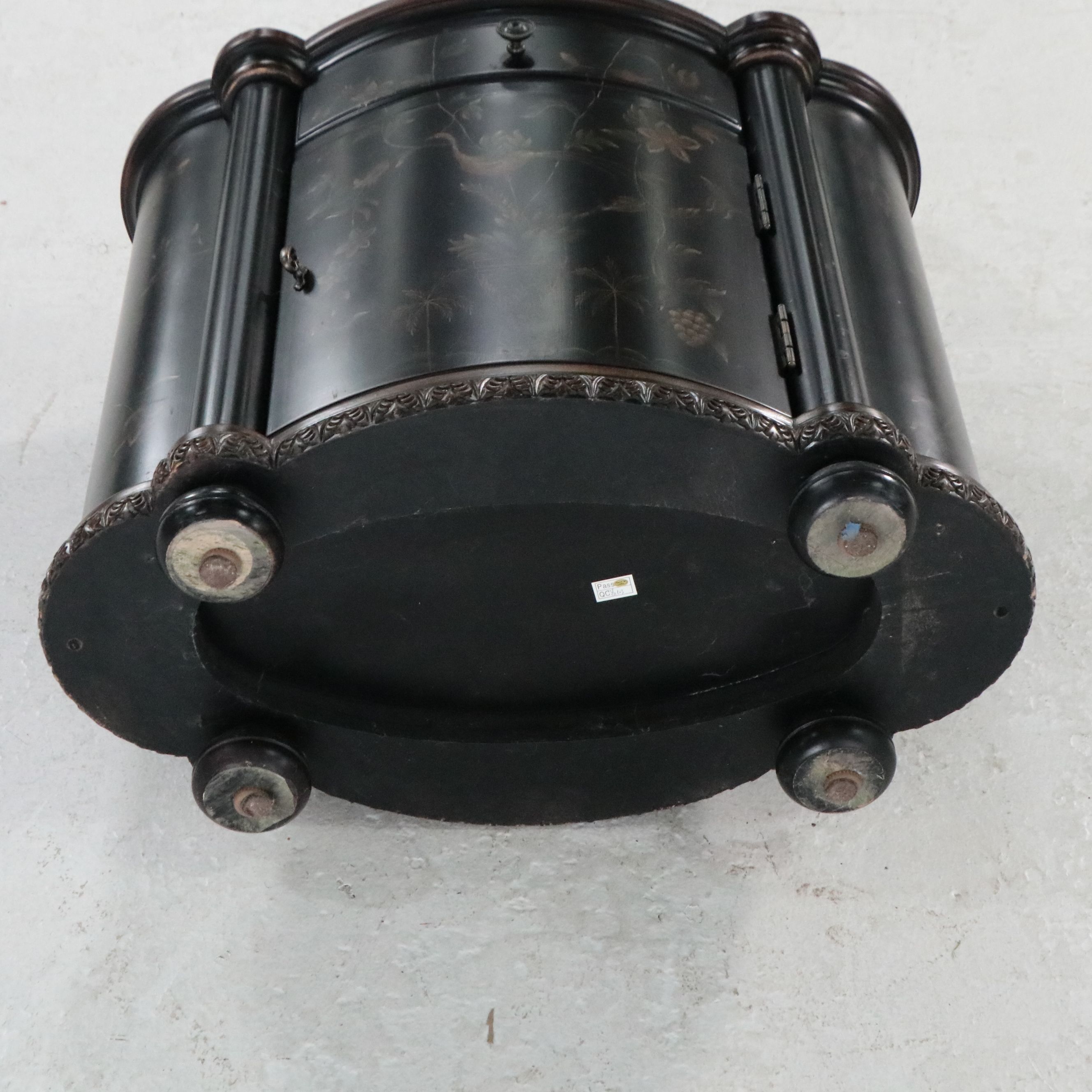 Chinoiserie Style Painted Commode with Gilt Accents, 21st Century