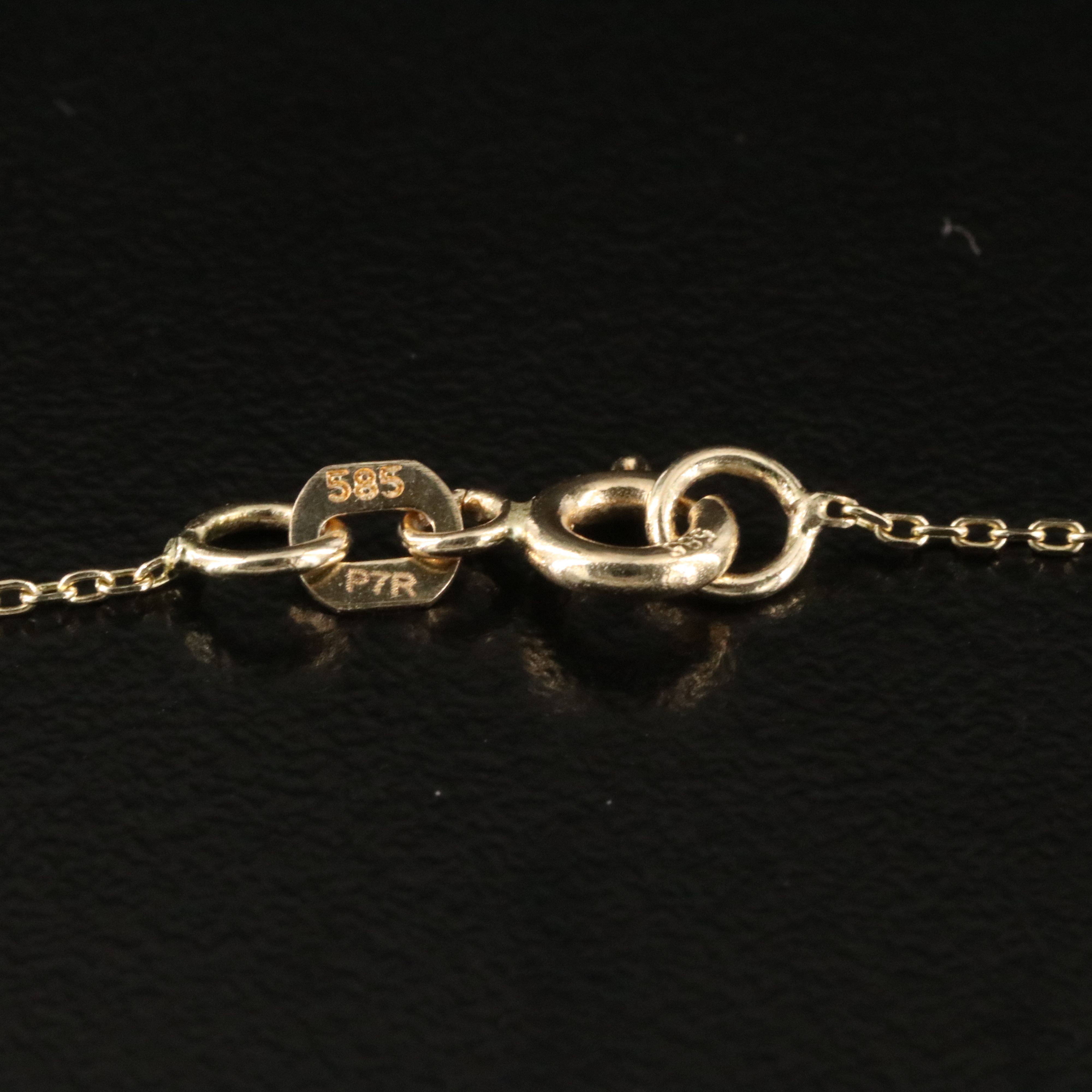 14K 5.10 CT Lab Grown Fancy Vivid Yellow Diamond Necklace with IGI Report