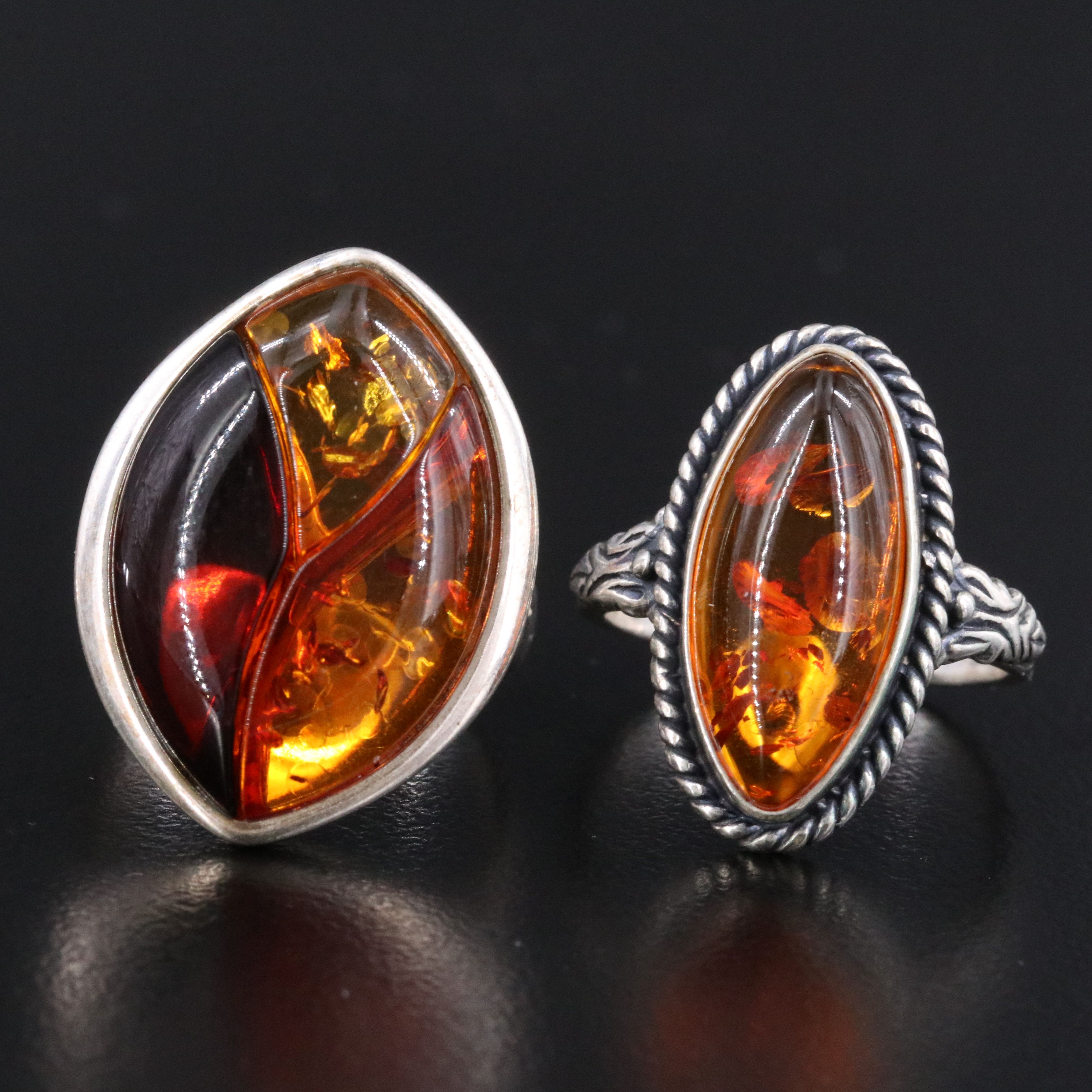 Sterling Amber Jewelry Collection