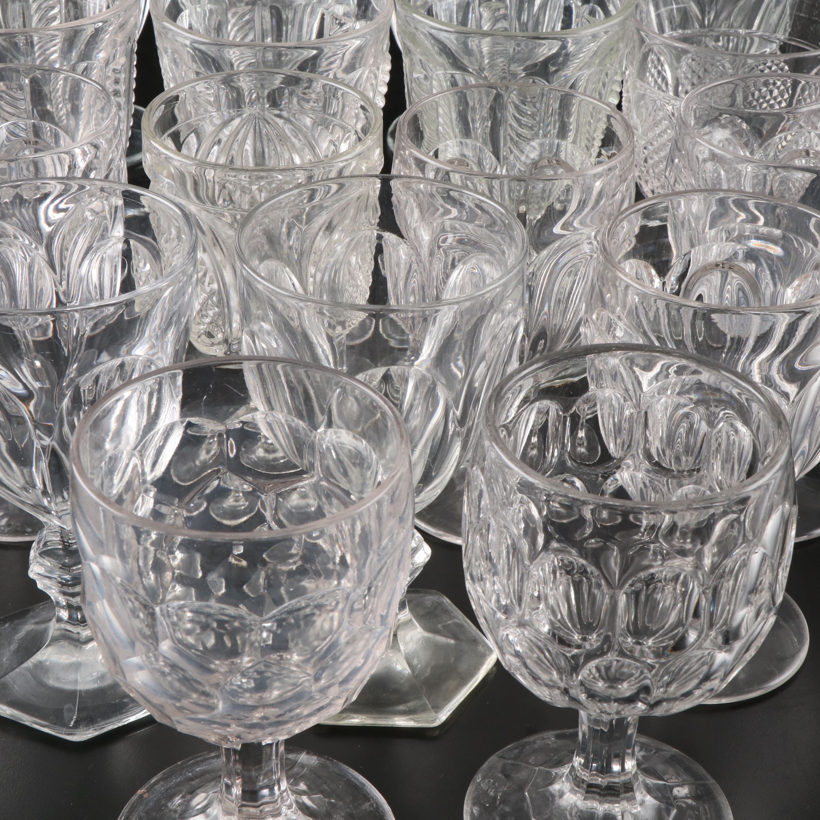 Libbey "Gibraltar Clear" and Other Glass Water Goblets