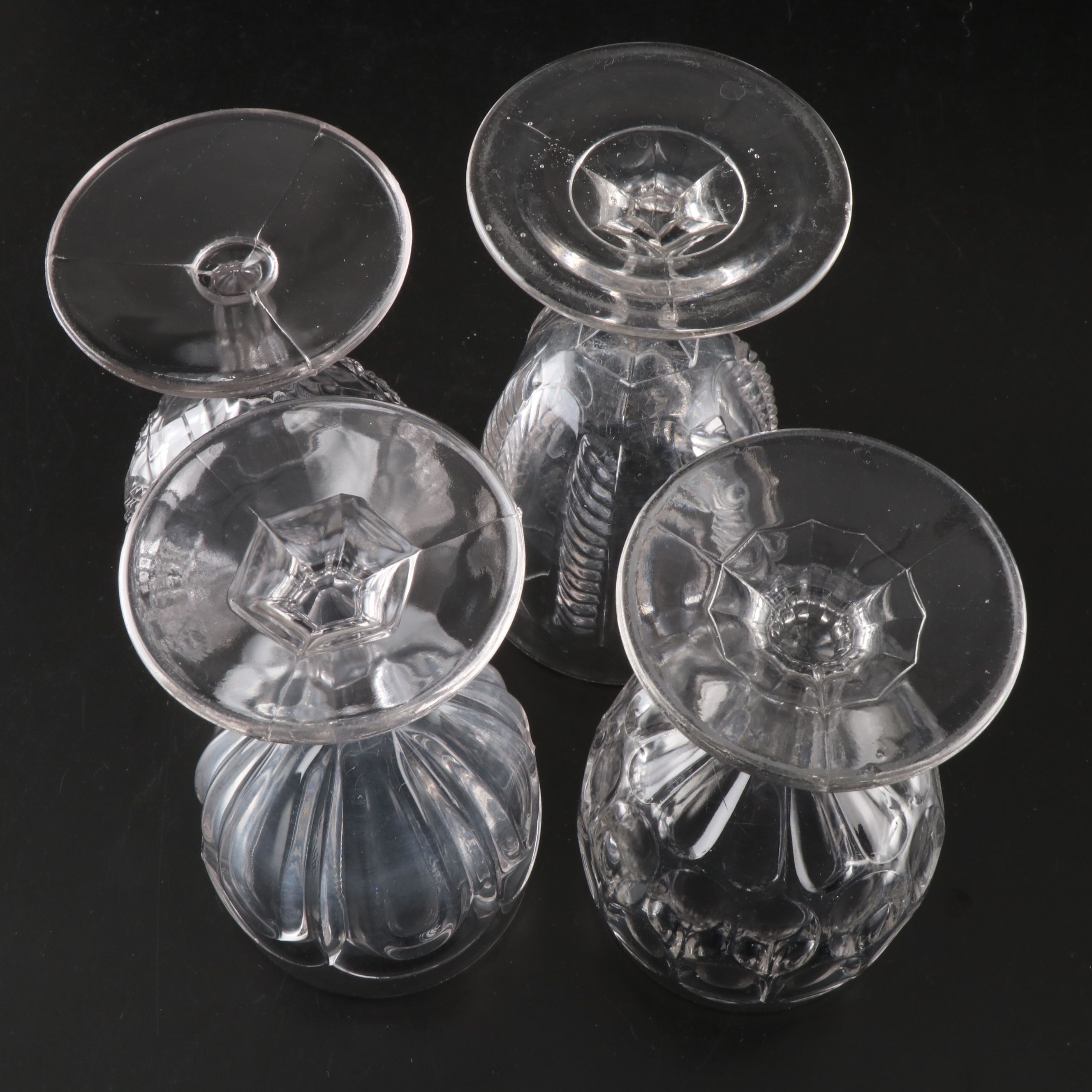 Libbey "Gibraltar Clear" and Other Glass Water Goblets