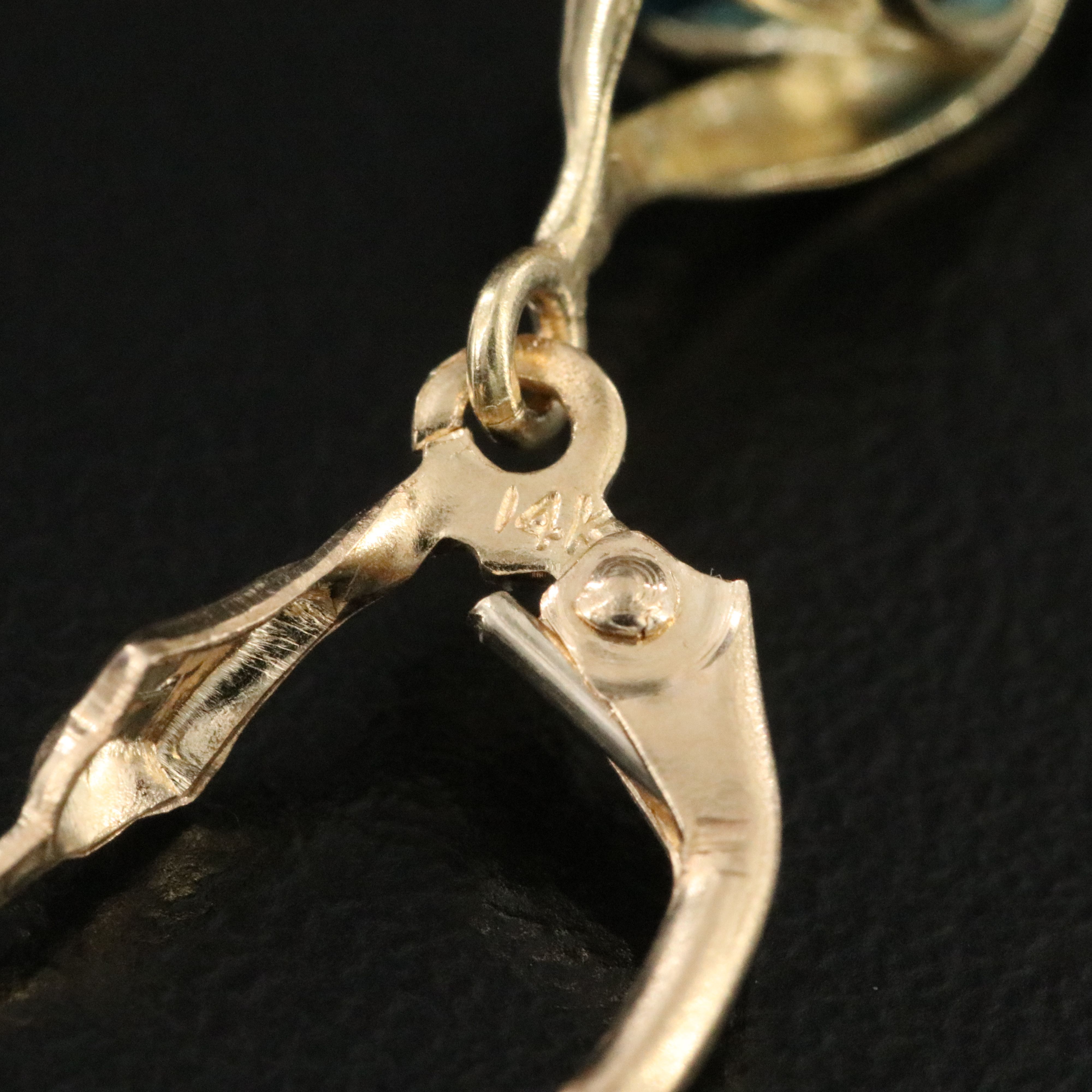 14K London Blue Topaz Drop Earrings