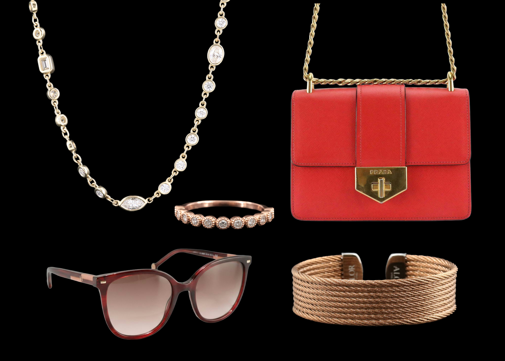 Bags, Bling & Bow Ties: A Glam Closet of Designer Fashion, Sparkling Diamonds & Gemstones