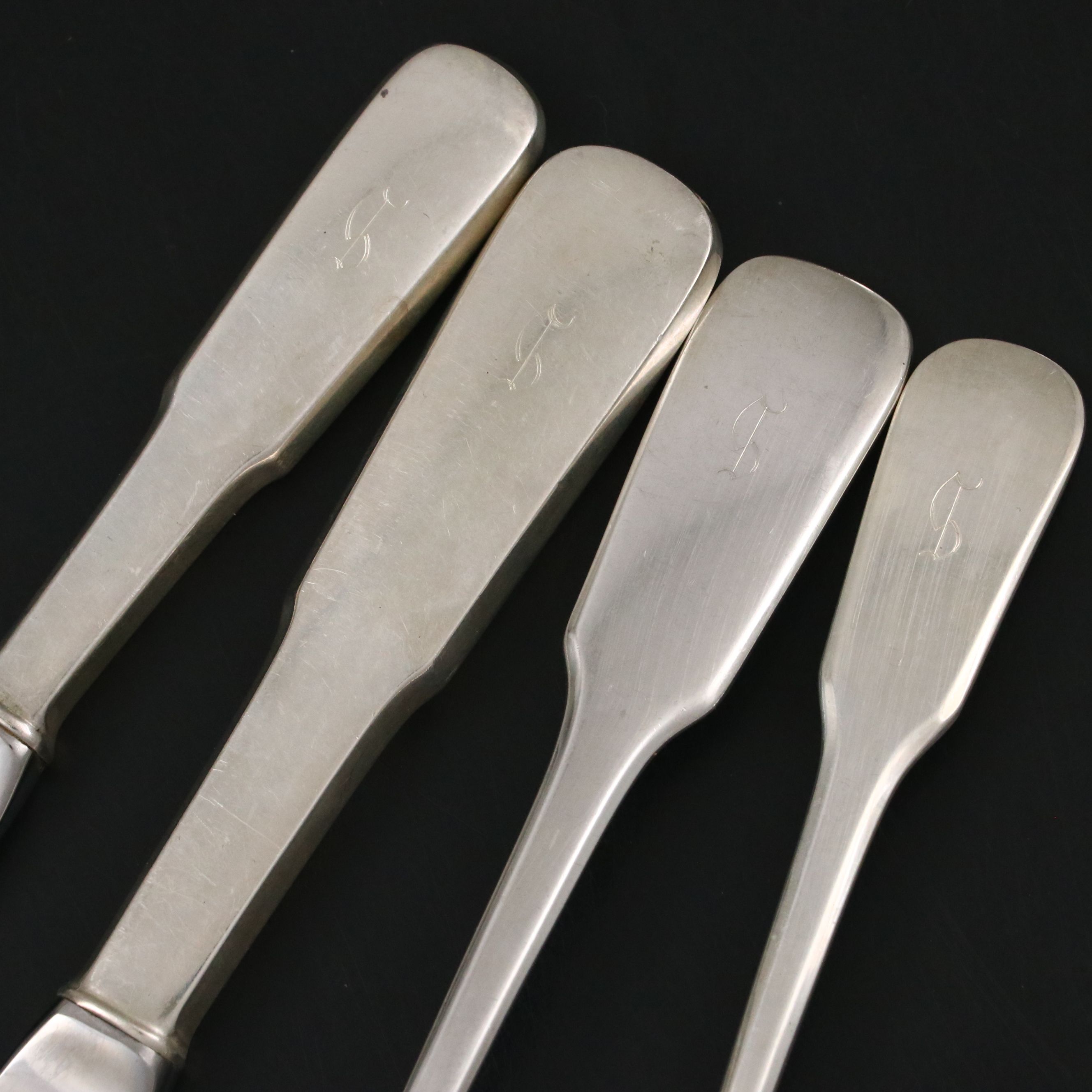 International "1810" Monogrammed Sterling Silver Flatware