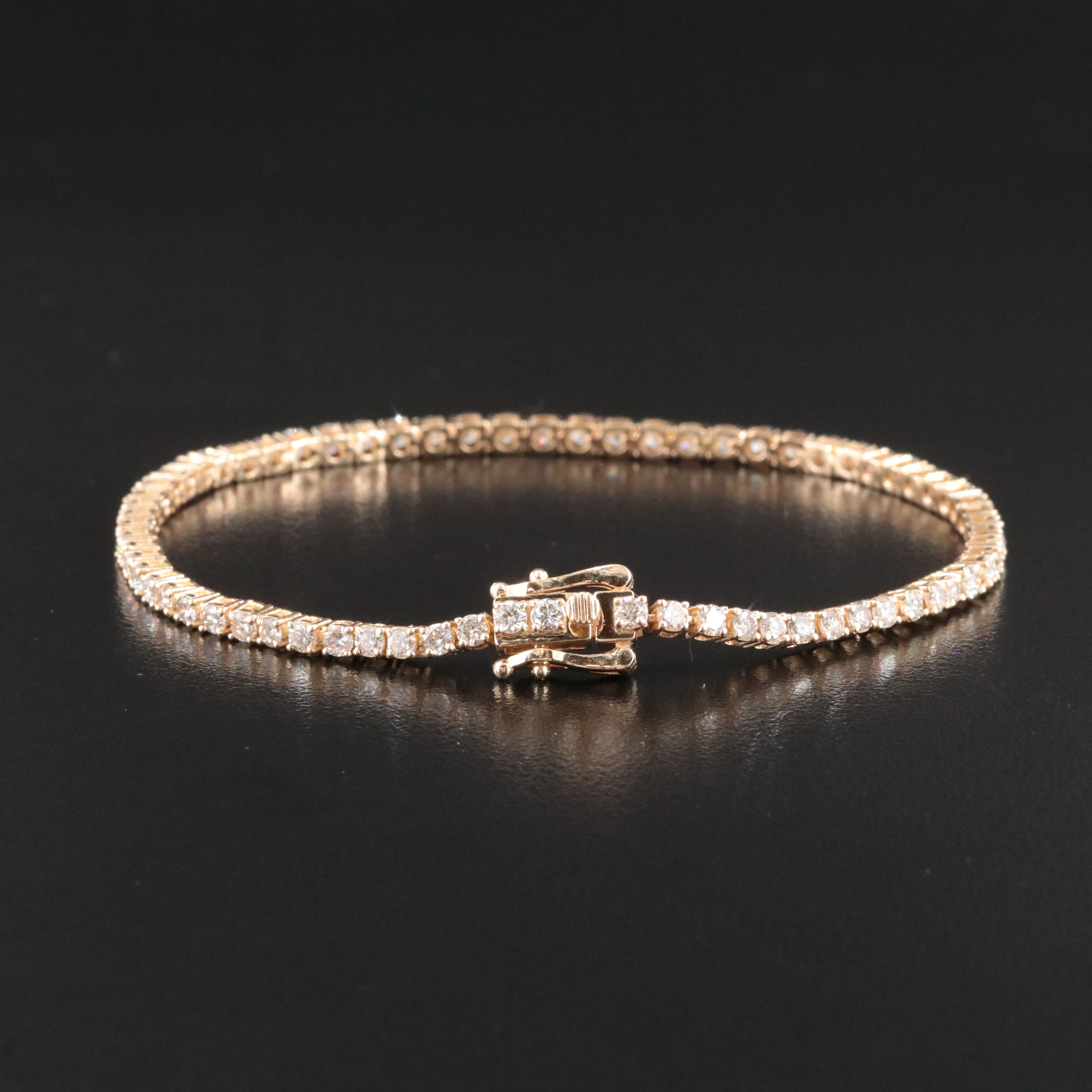 14K 3.71 CTW Diamond Line Bracelet