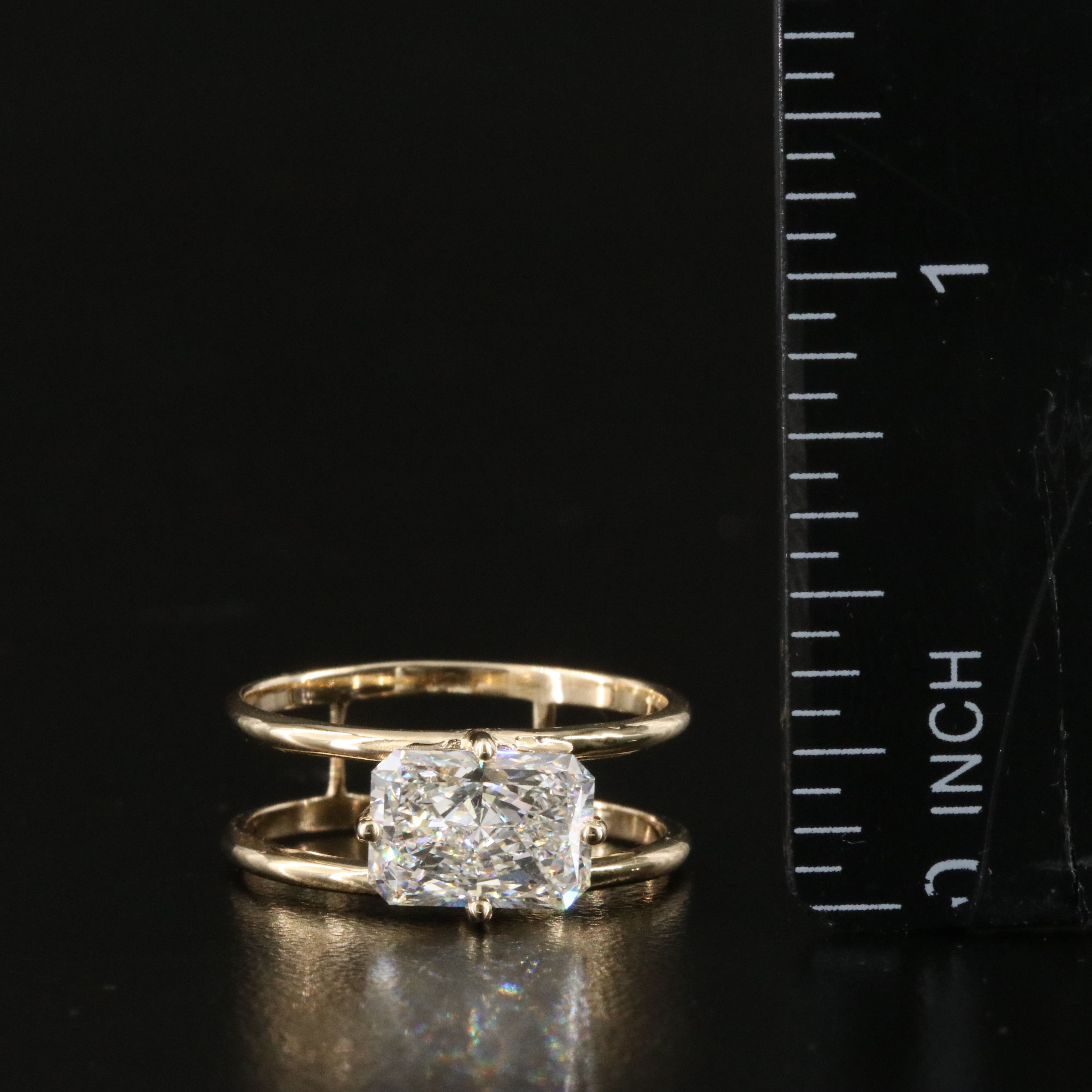 14K 2.09 CT Lab Grown Diamond Ring with IGI Report