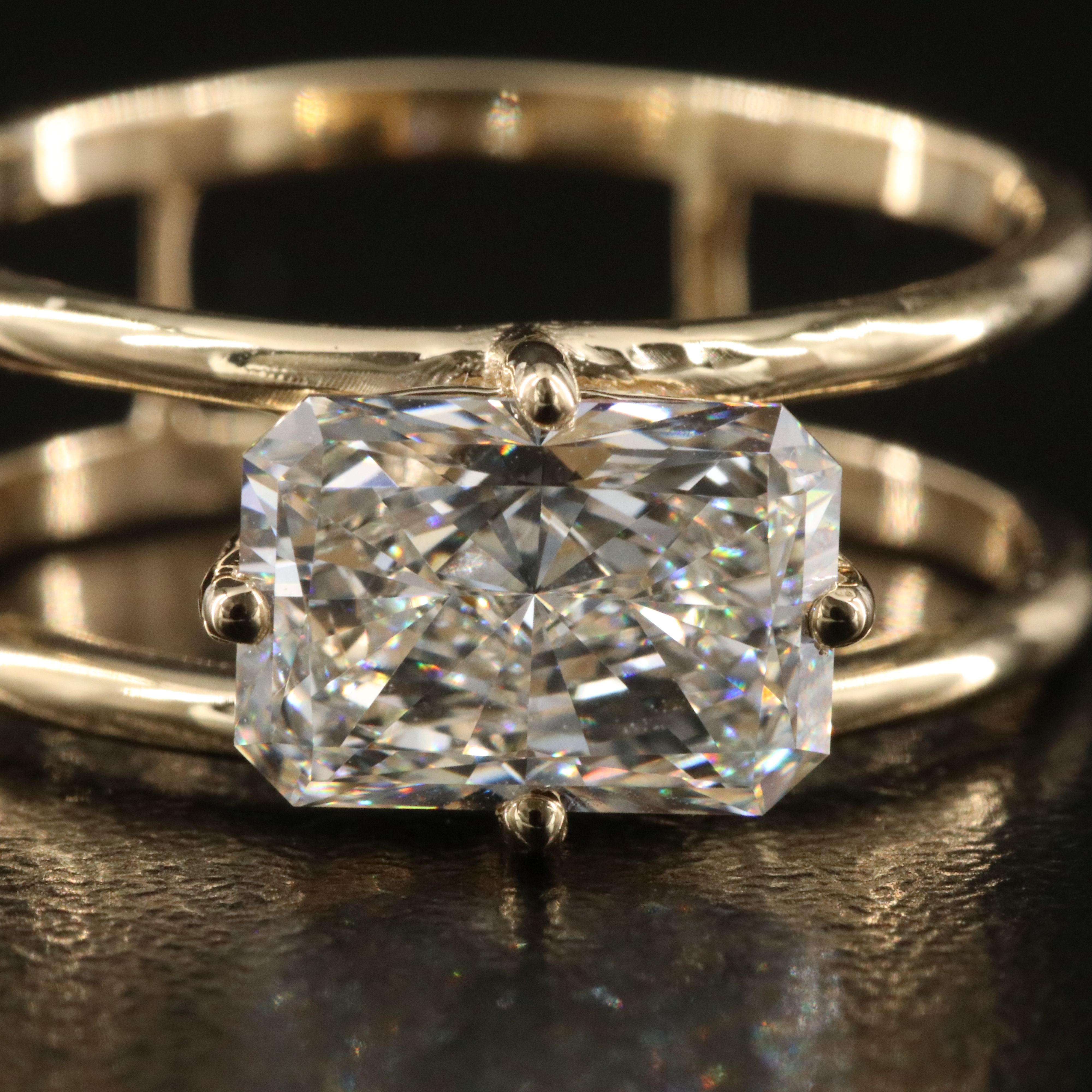 14K 2.09 CT Lab Grown Diamond Ring with IGI Report