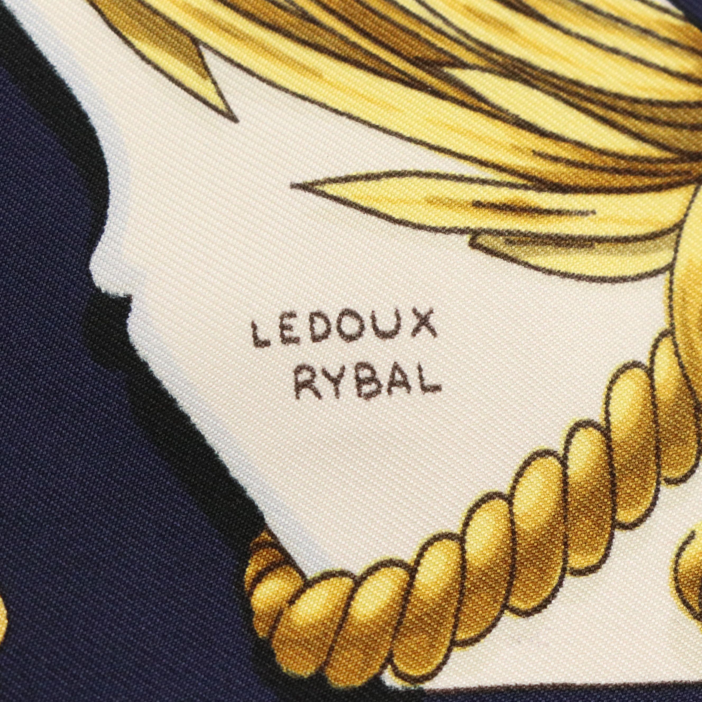 Hermès "Soirée de Gala" Scarf 90 in Silk Twill