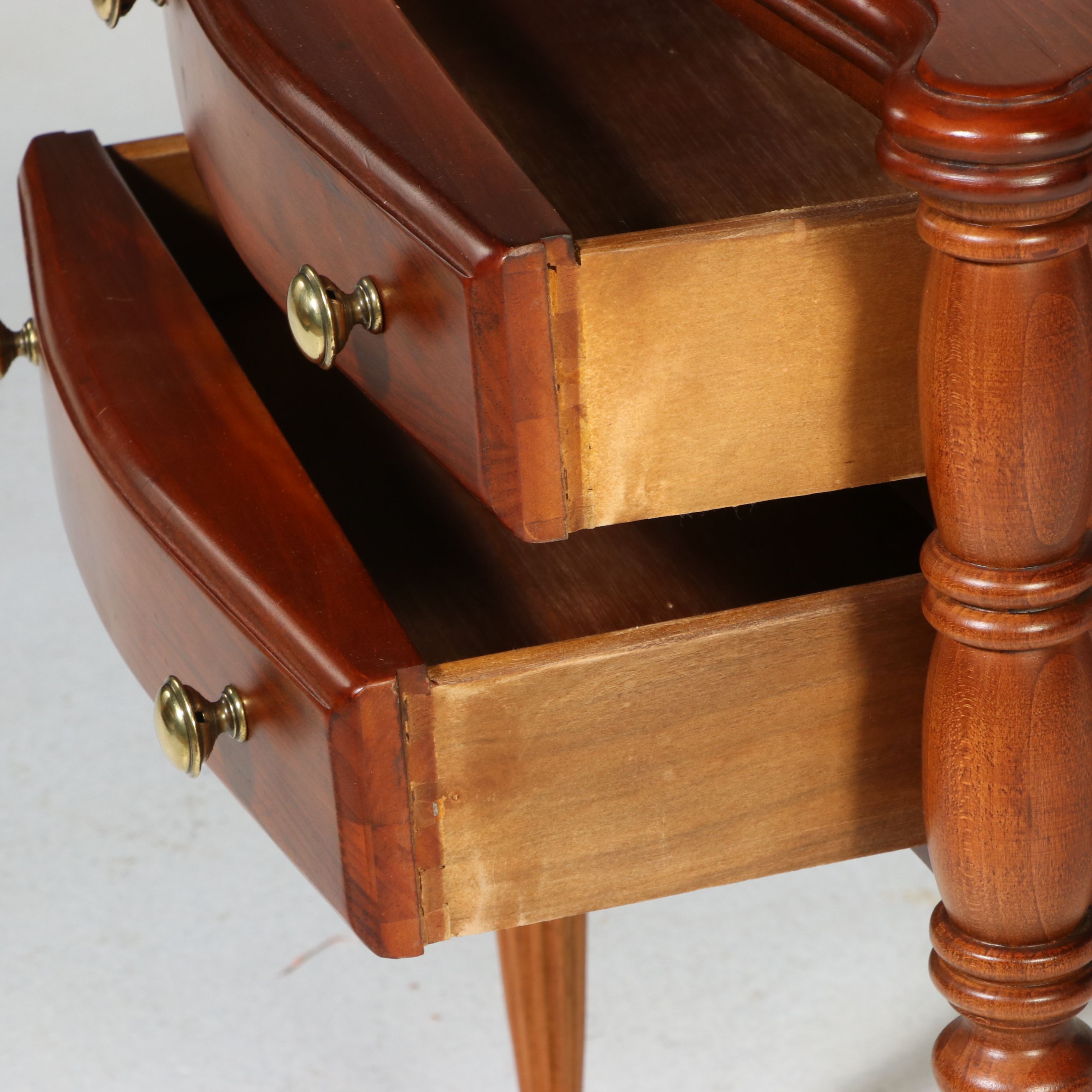 Lexington Sheraton Style Cherry Two-Drawer Nightstand